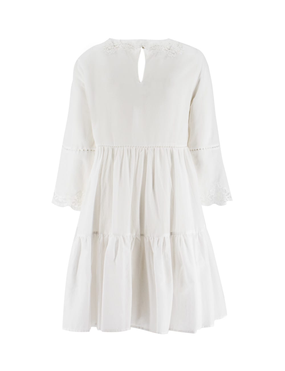 Shop Ermanno Firenze Dress In White