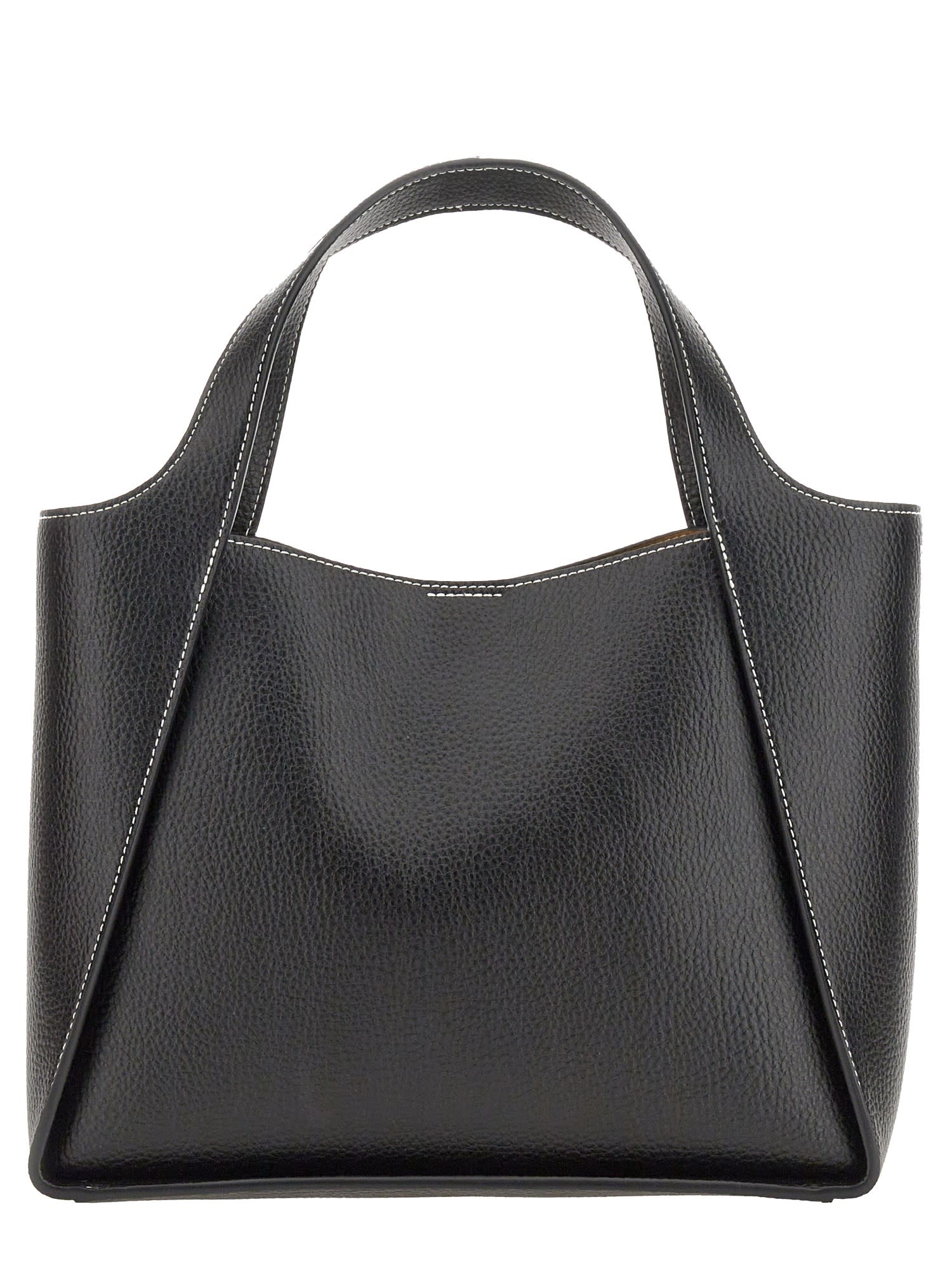 Shop Stella Mccartney Shoulder Bag With Logo In Nero