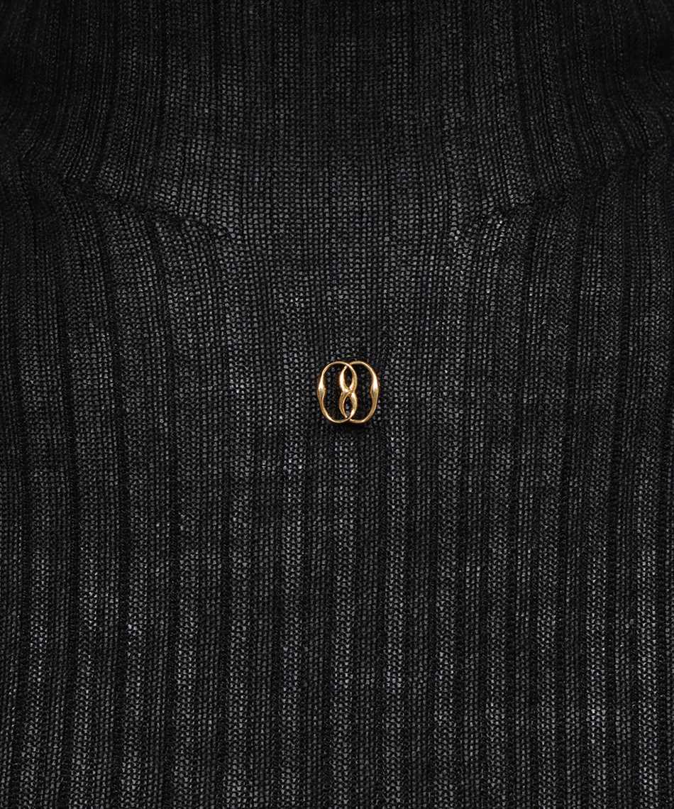 Shop Bally Knitwork Turtleneck Sweater In Black