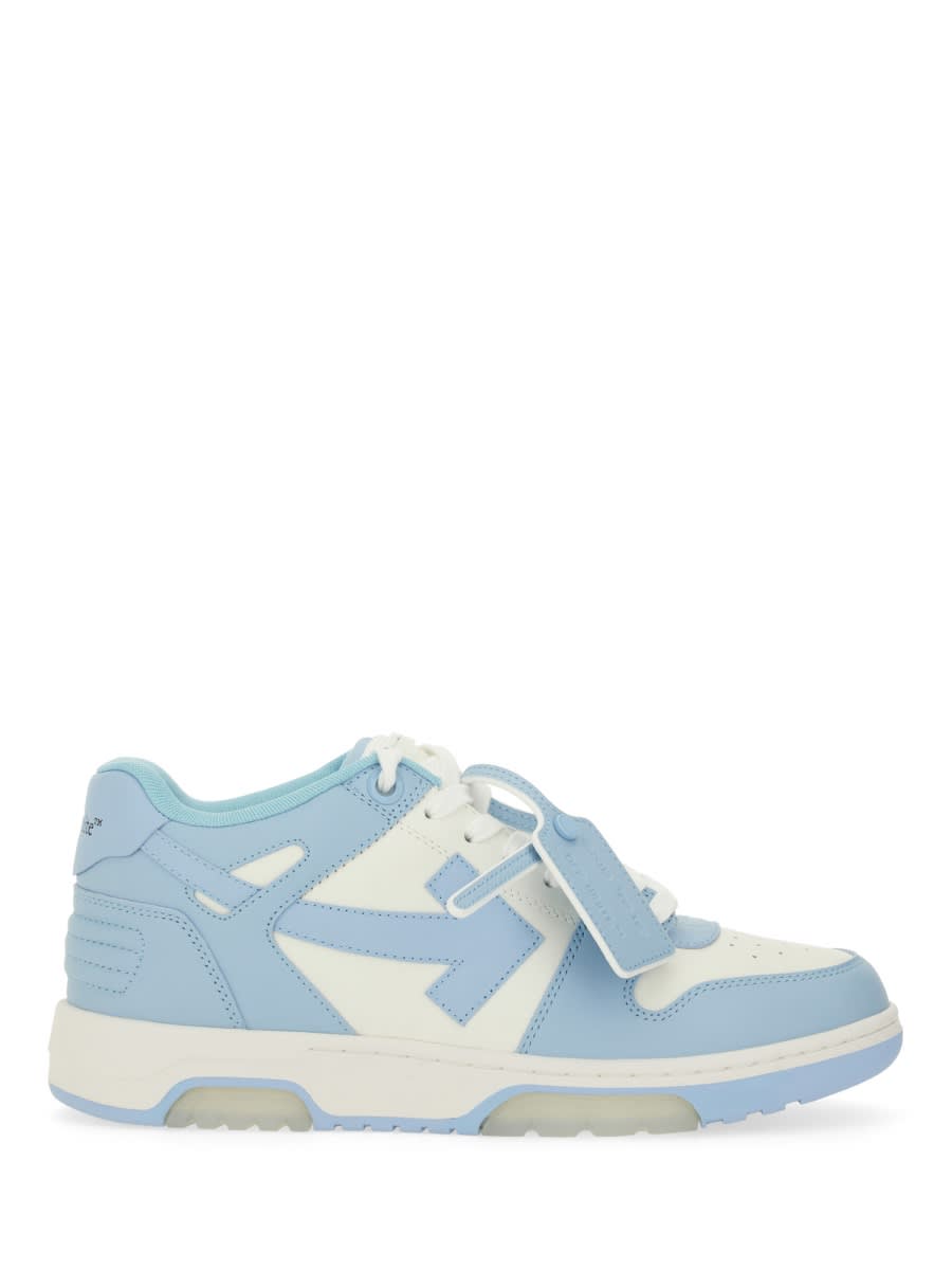 Off-white Out Of Office Leather Sneakers In Blue