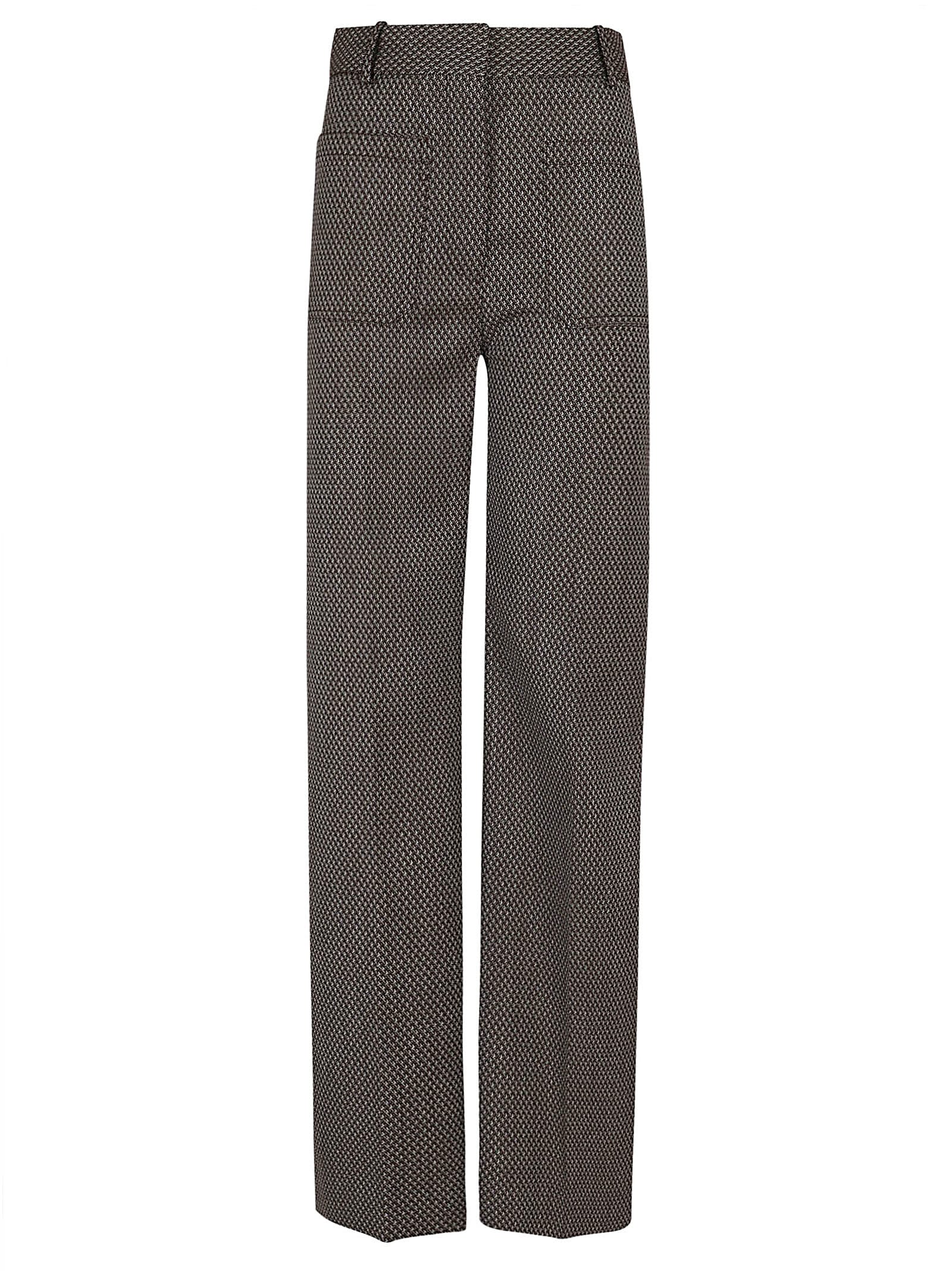 Shop Victoria Beckham Alina Trouser In Deep Mahogany