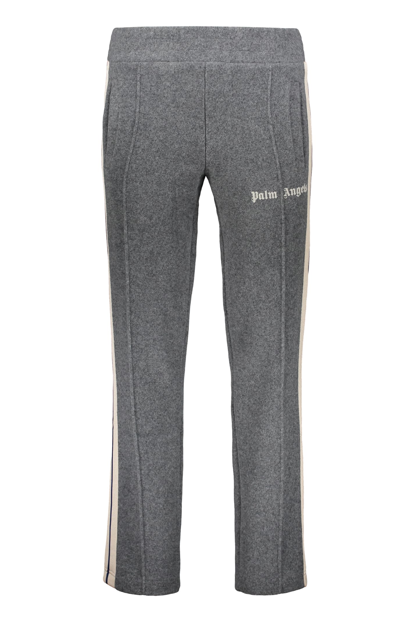 Shop Palm Angels Track-pants With Decorative Stripes In Grey