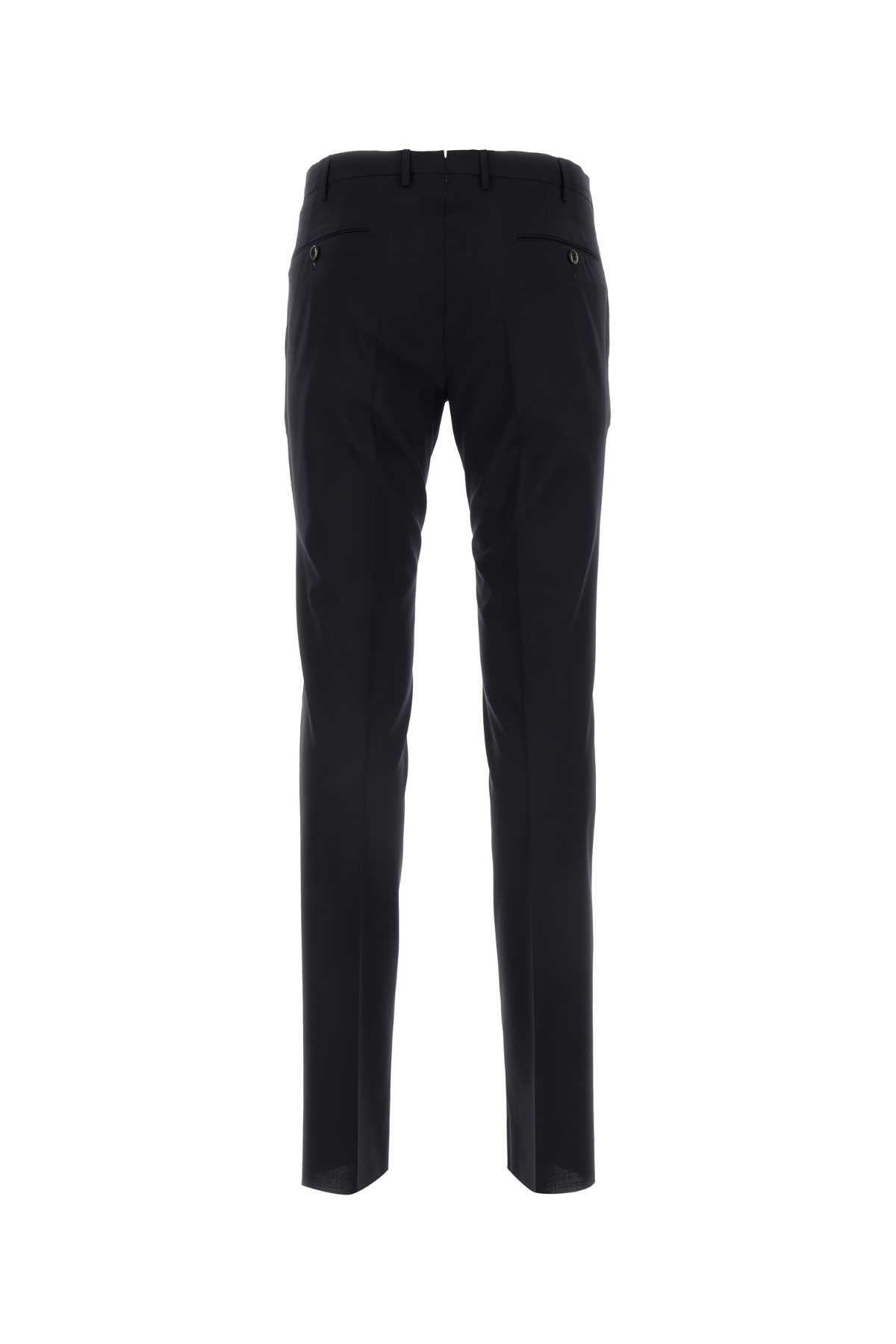 Pt01 Midnight Blue Stretch Wool Pant In Bluscuro