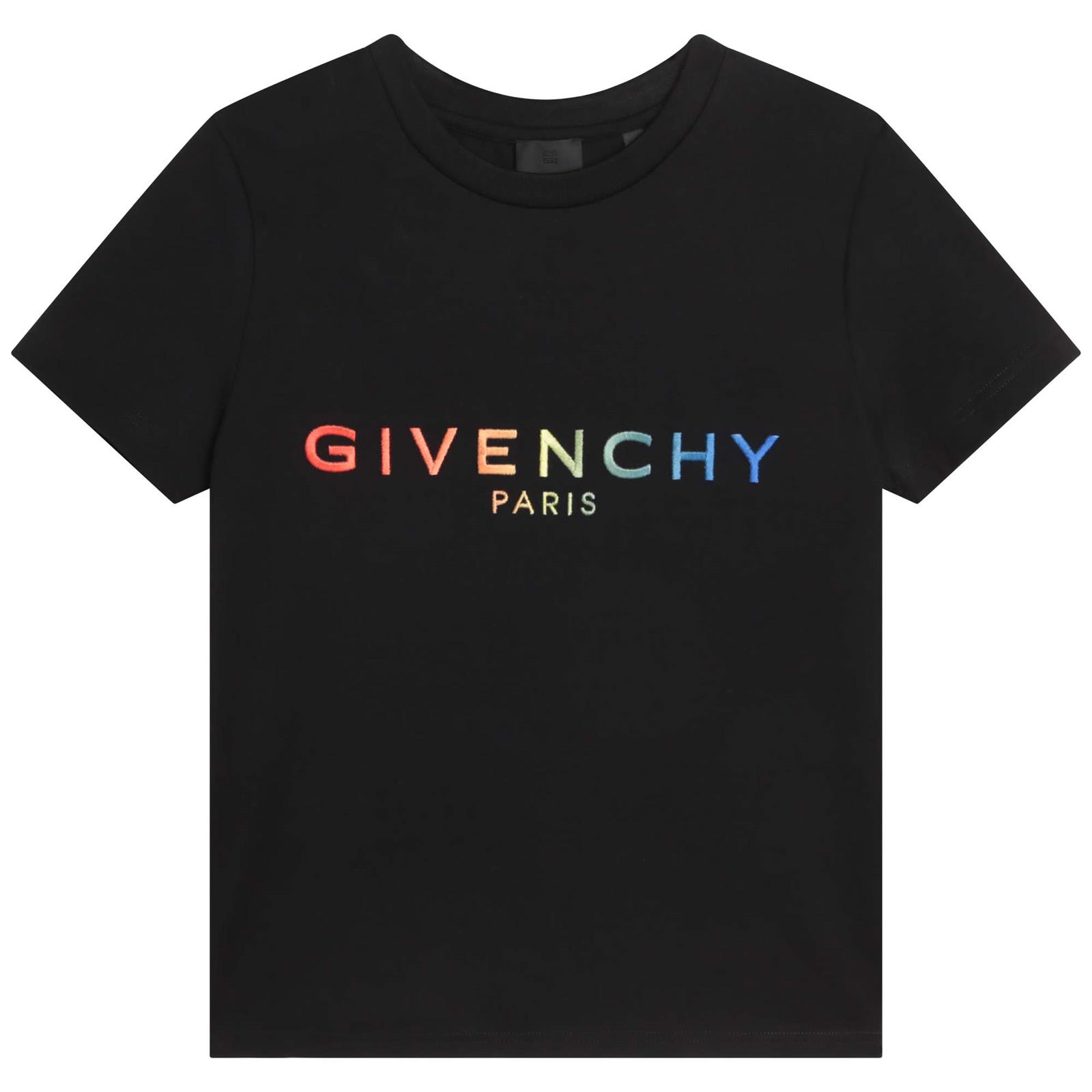 GIVENCHY GRADIENT T-SHIRT WITH LOGO PRINT