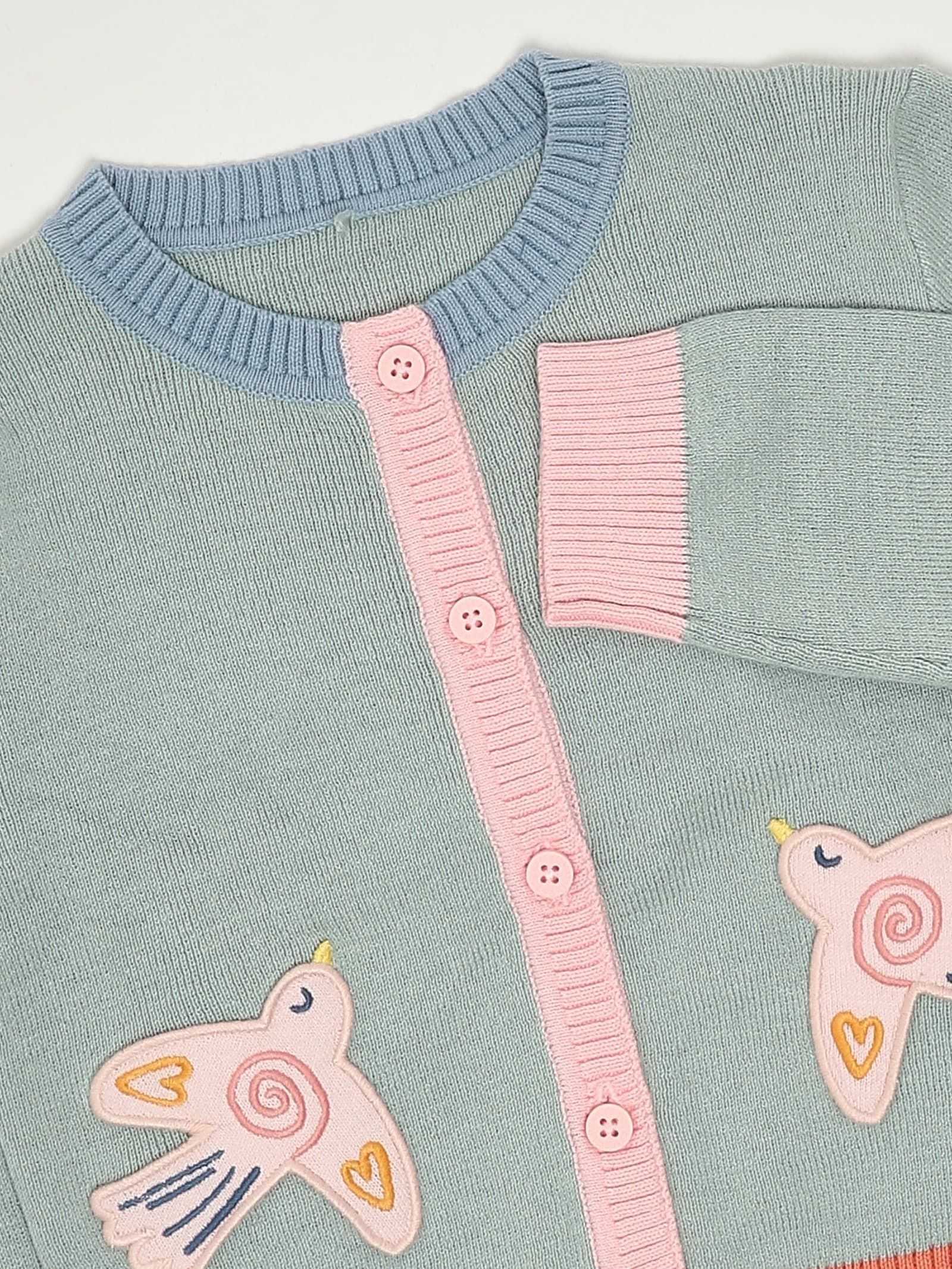 Stella Mccartney Bird-appliqué Cardigan In Multi