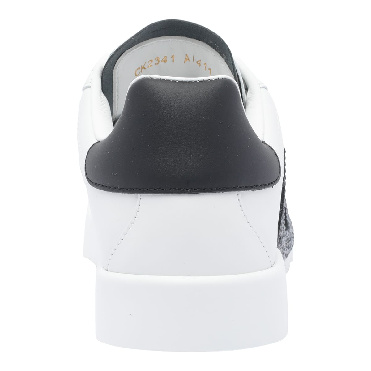 Dolce & Gabbana Portofino Rhinestone-embellished Logo Sneakers In White