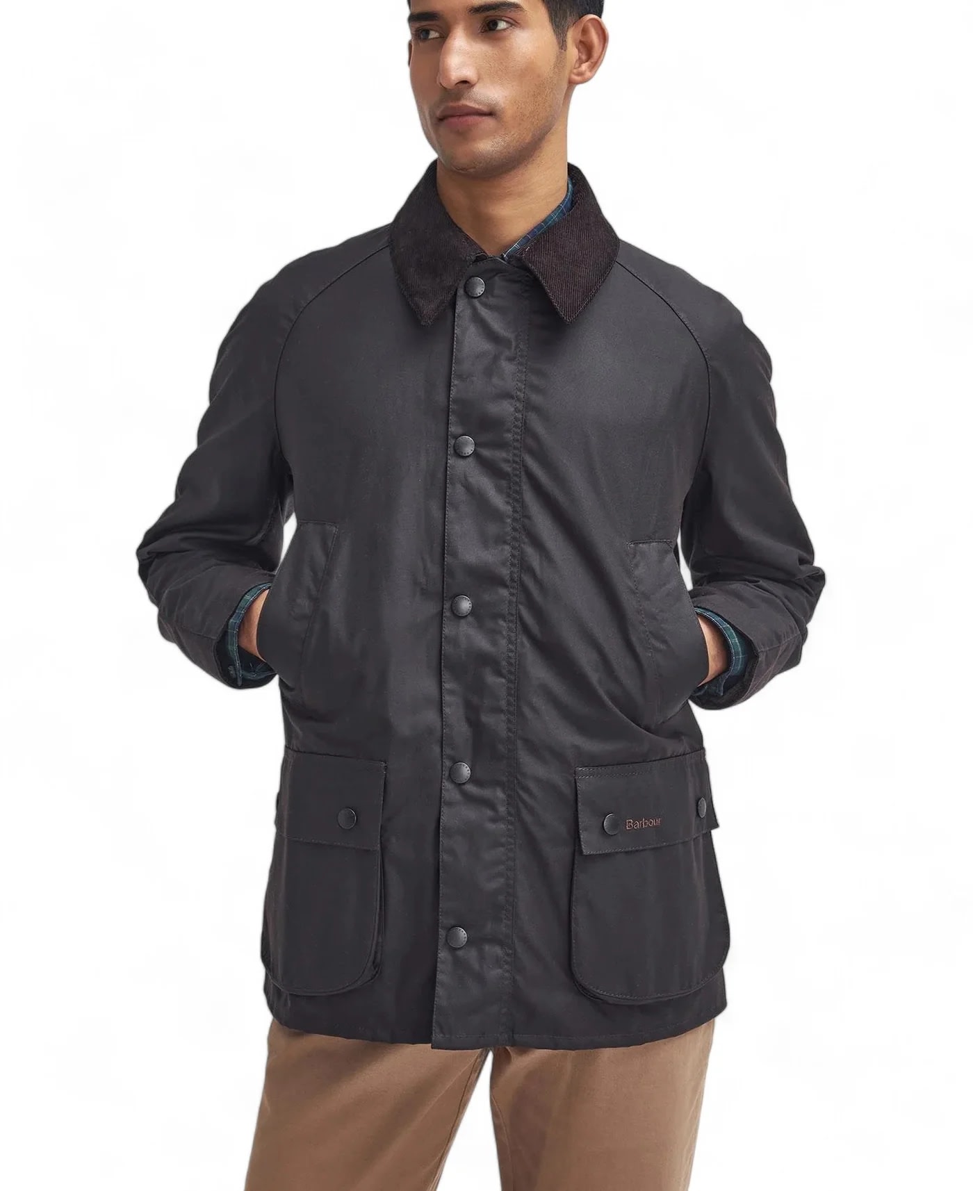 Shop Barbour Ashby Wax Jacket In Rustic Classic