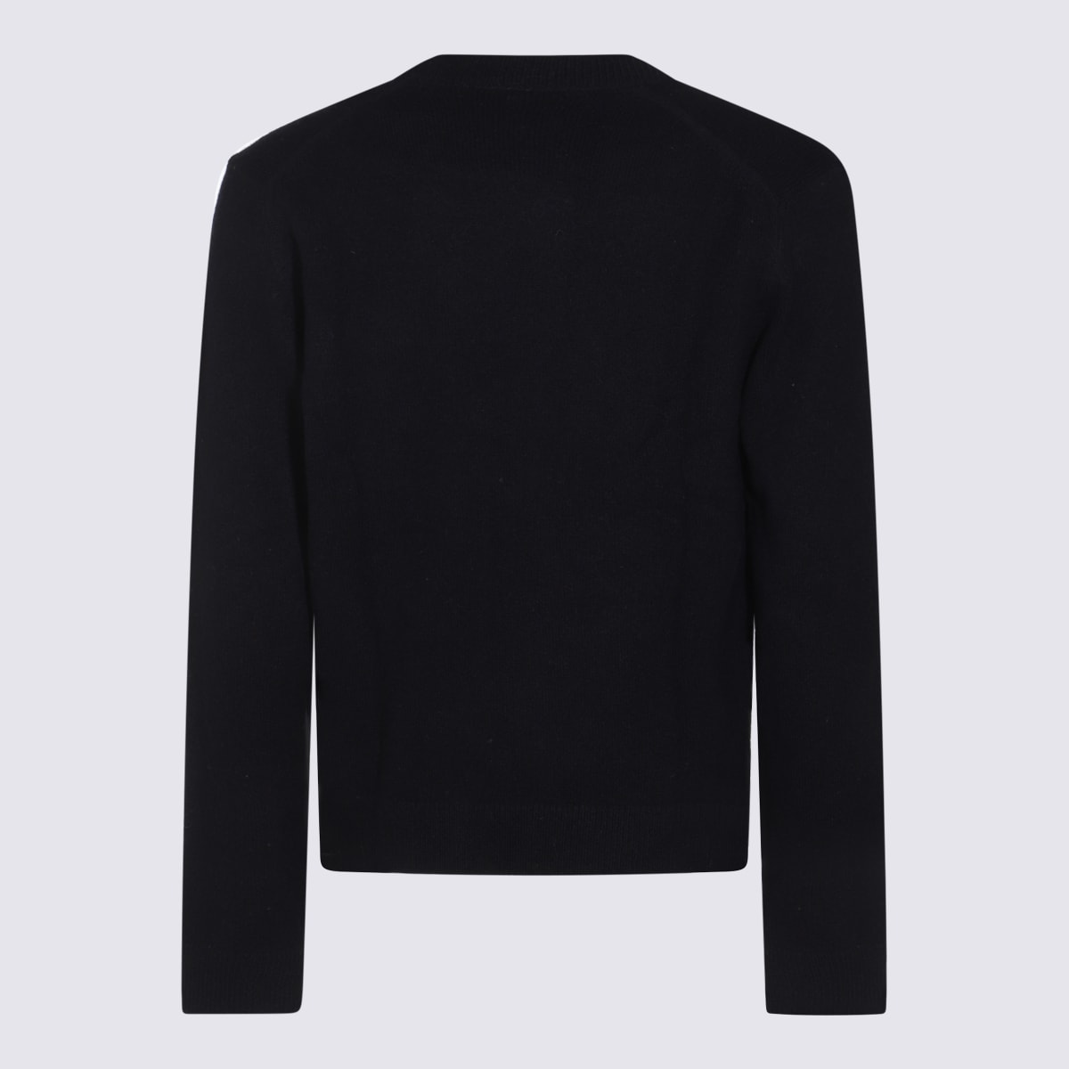 Shop Maison Kitsuné Navy Blue Wool Knitwear