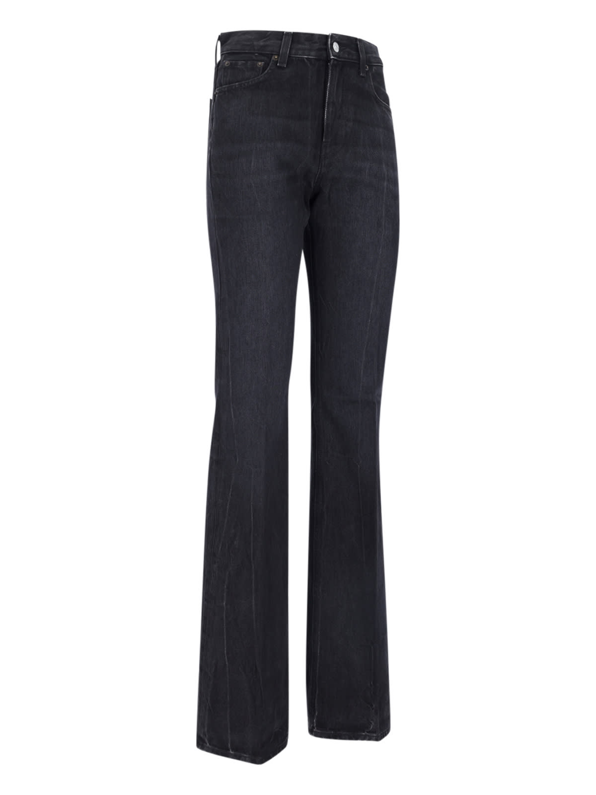 Shop Haikure Flora Bootcut Jeans In Black