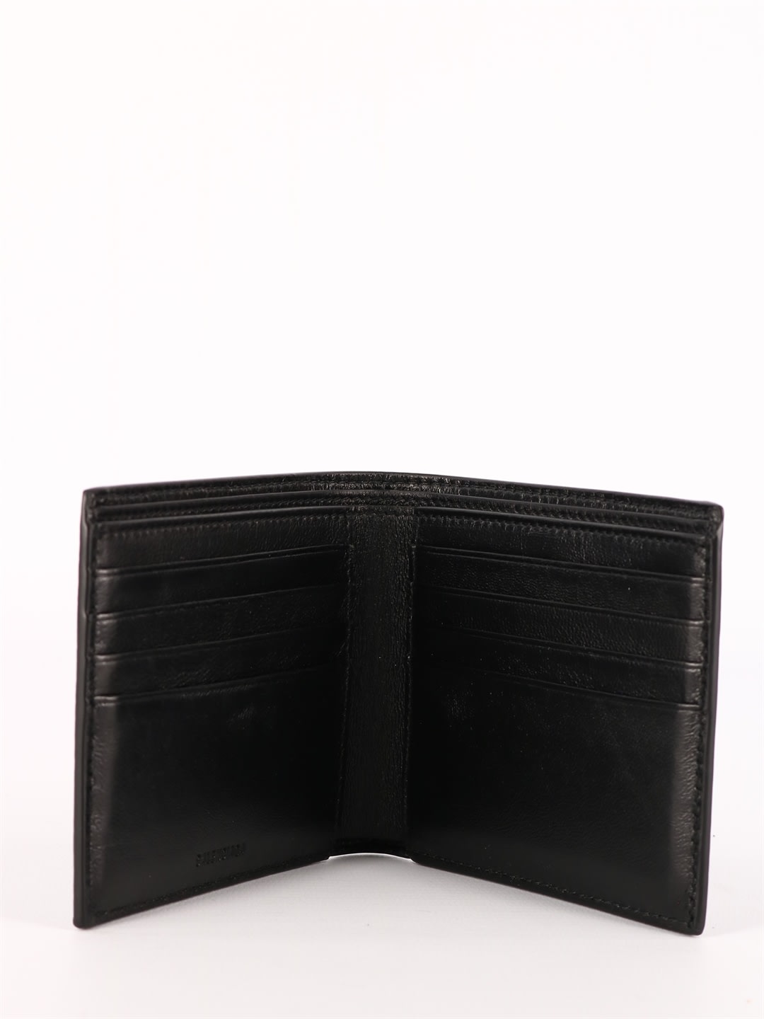 Shop Balenciaga Cash Square Wallet In Black