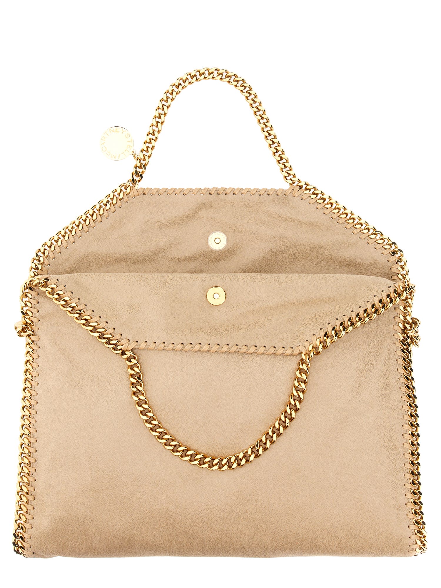 Stella Mccartney 3 Chain Tote Bag Falabella In Butter Cream