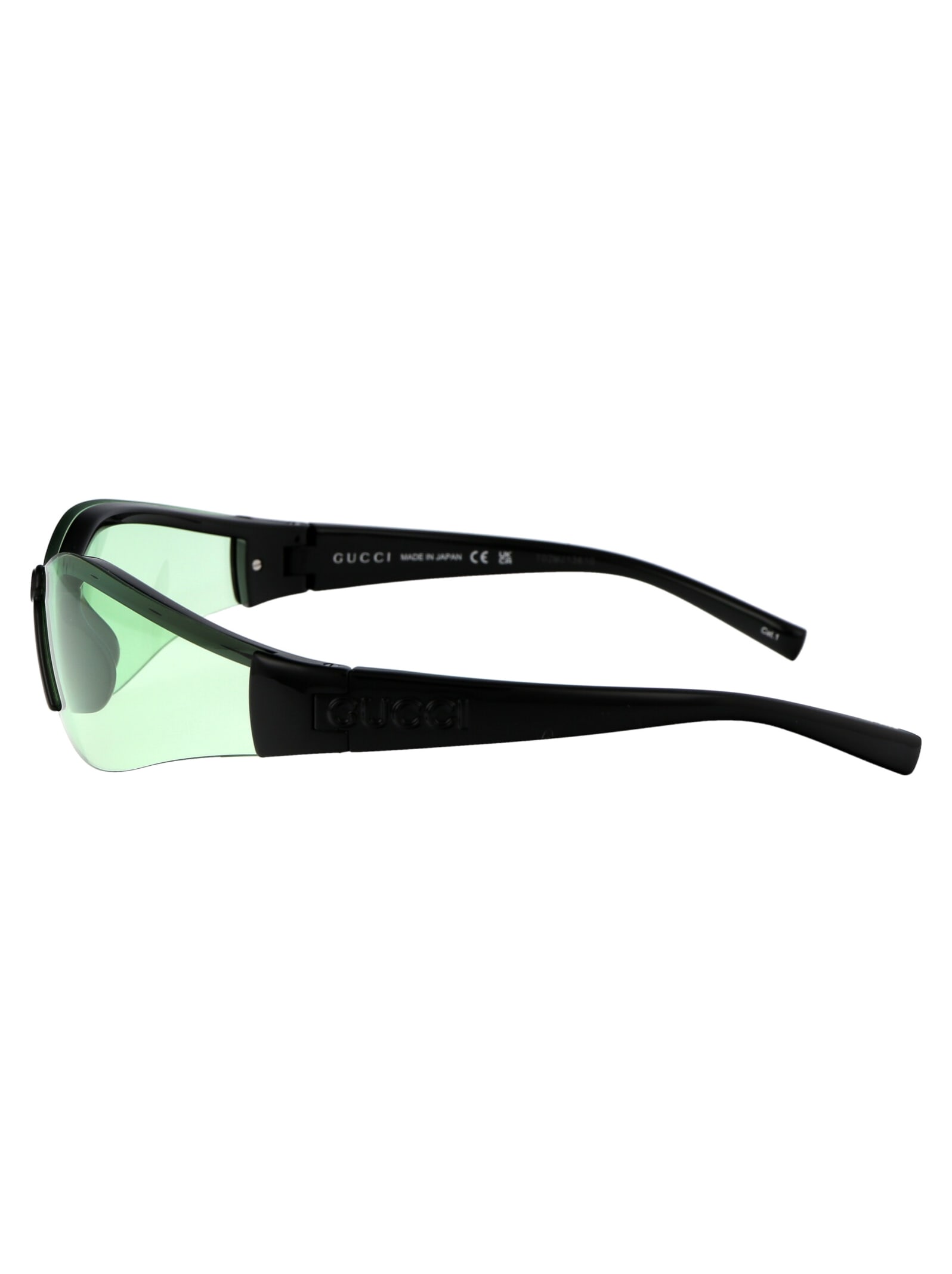 Shop Gucci Gg1651s Sunglasses In 005 Black Black Green