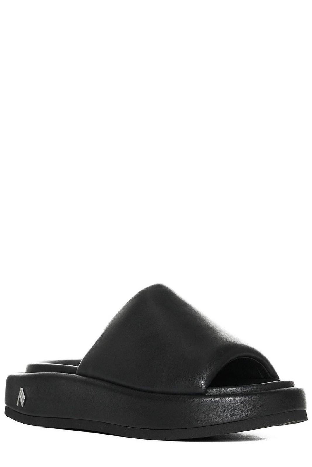 Shop Attico Mia Flatform Sandals In Black