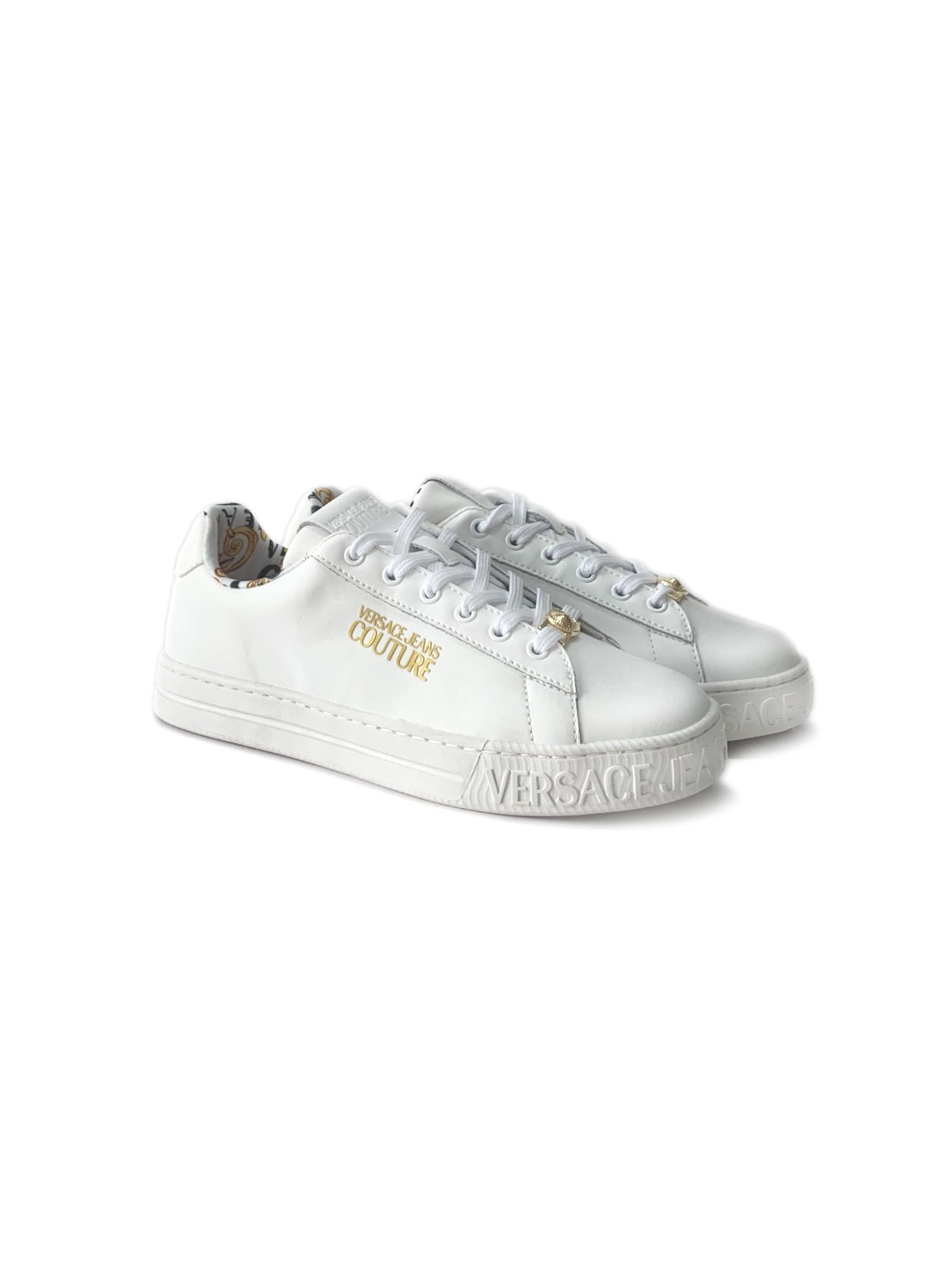 Shop Versace Jeans Couture Womens Sneakers In White
