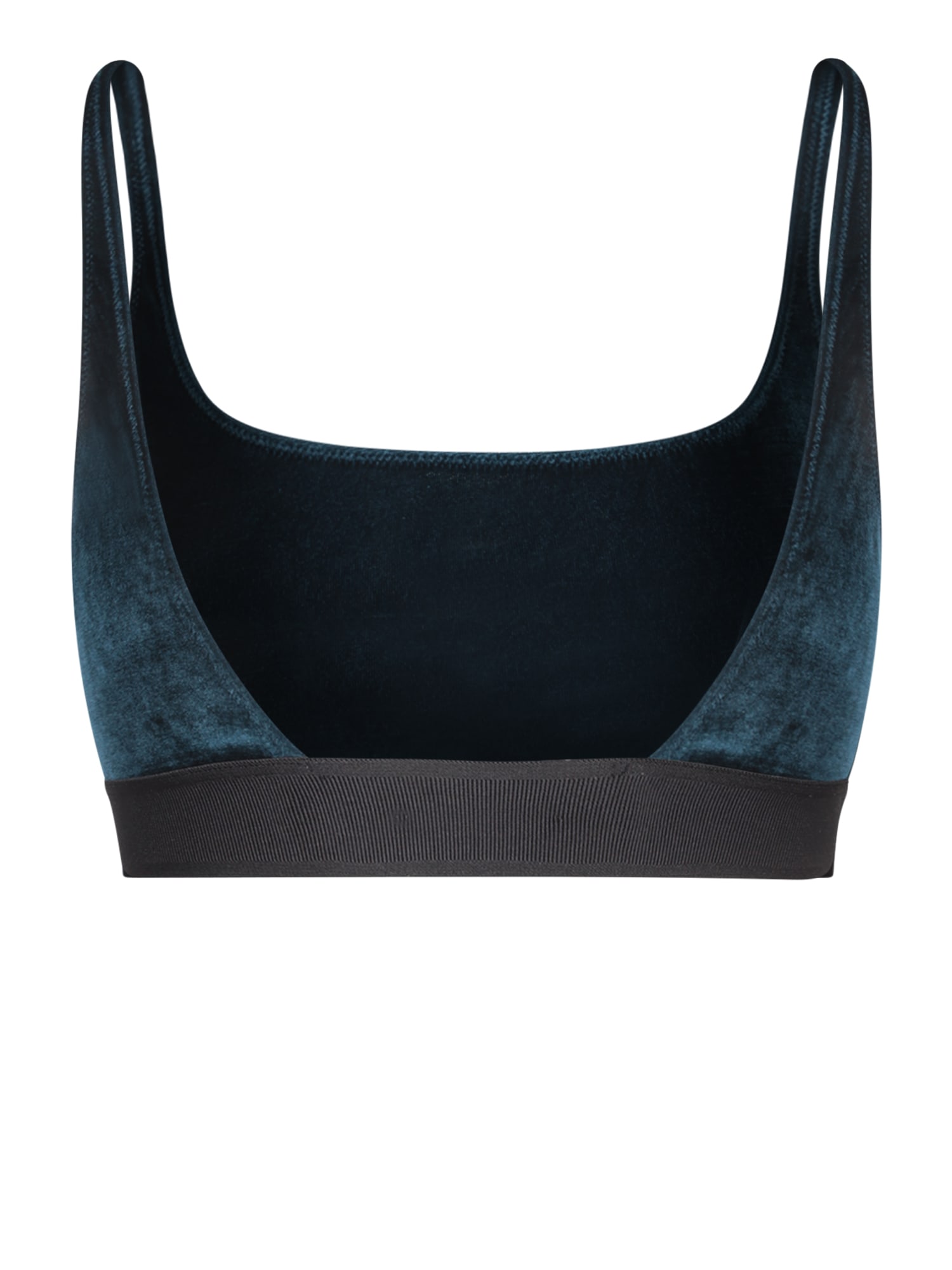 Shop Tom Ford Teal Green Velvet Bralette