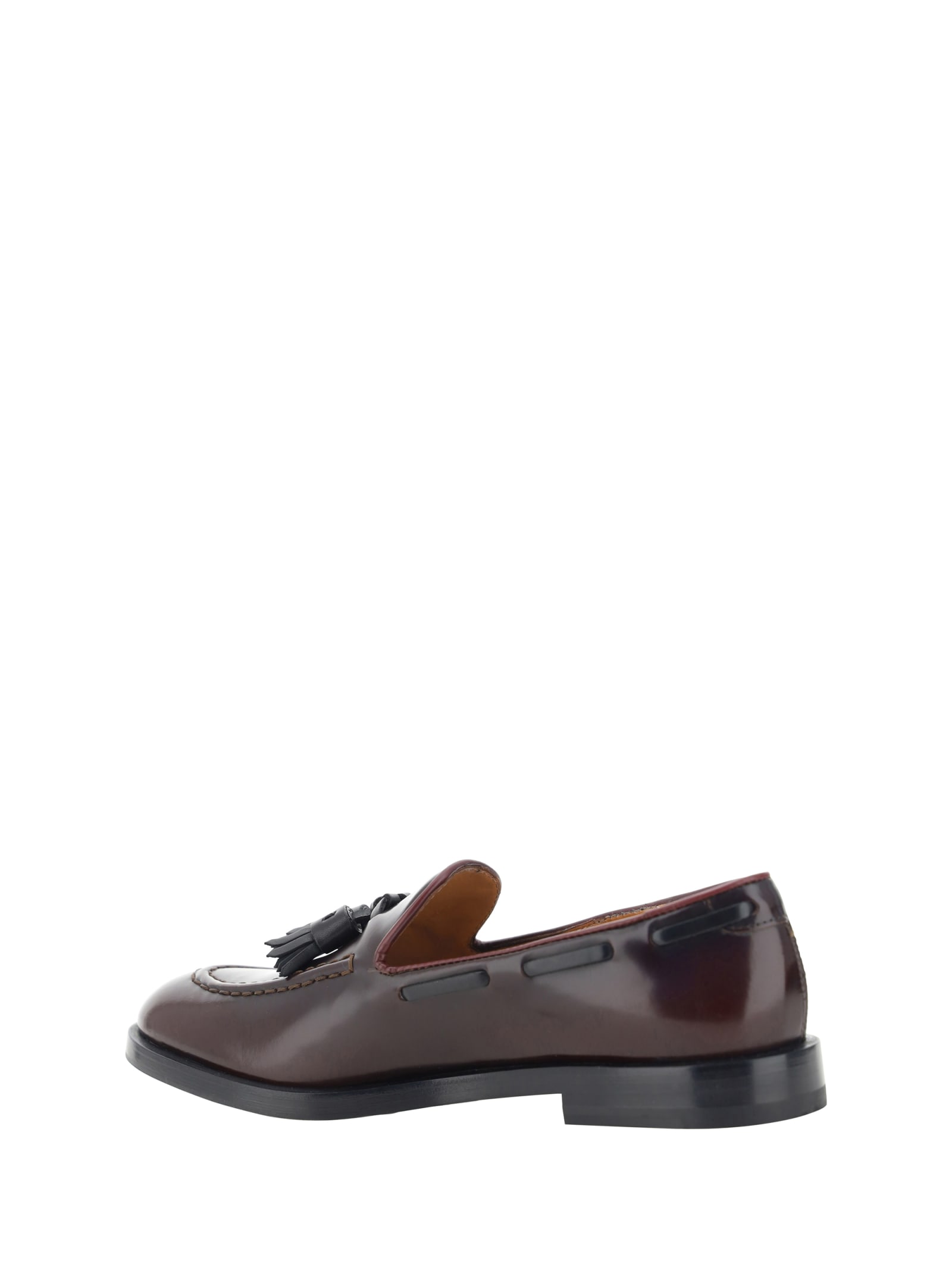 Shop Fratelli Rossetti Loafers In Bordeaux