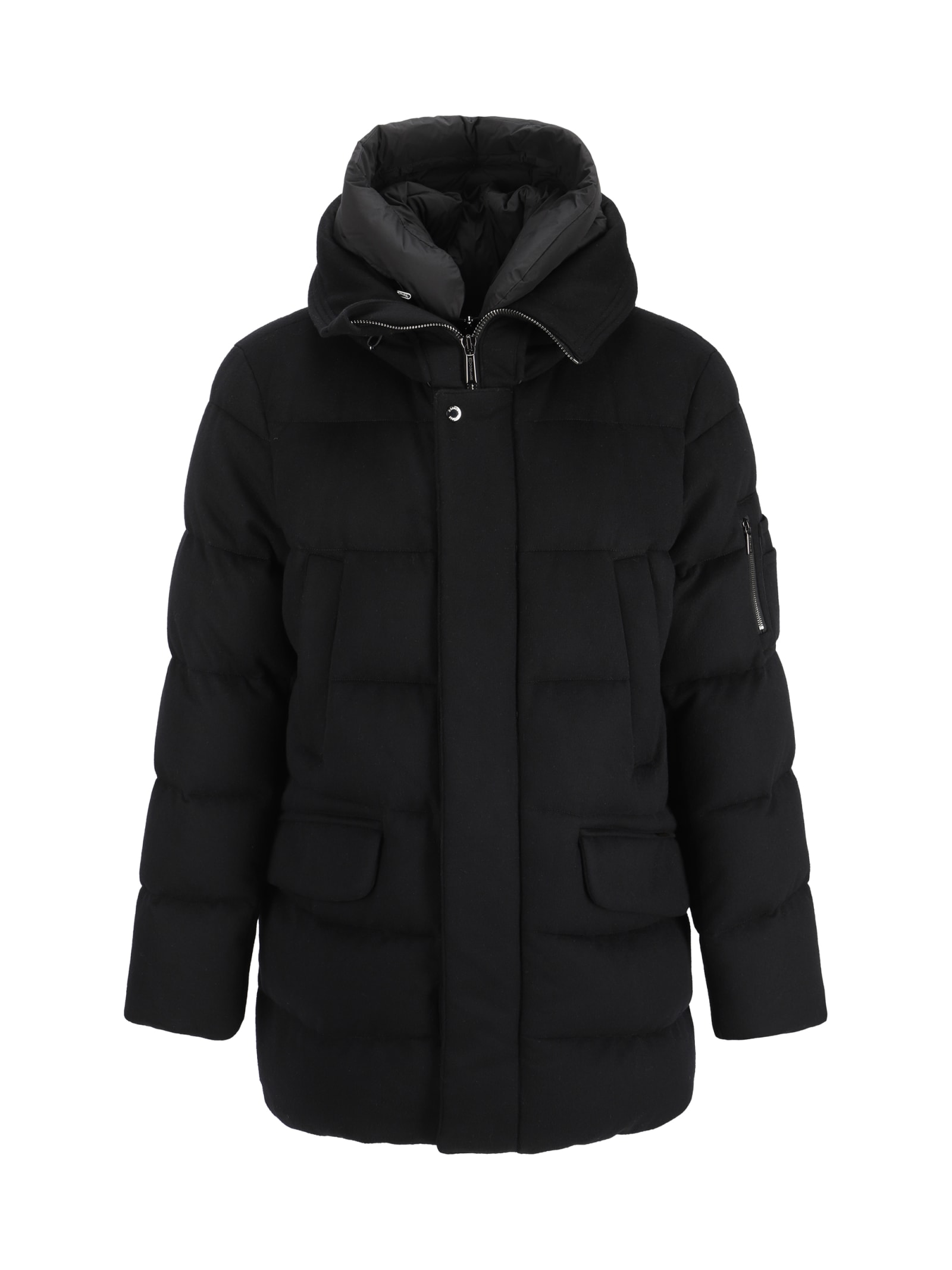 Shop Moorer Davide-lsl Parka Jacket In Nero