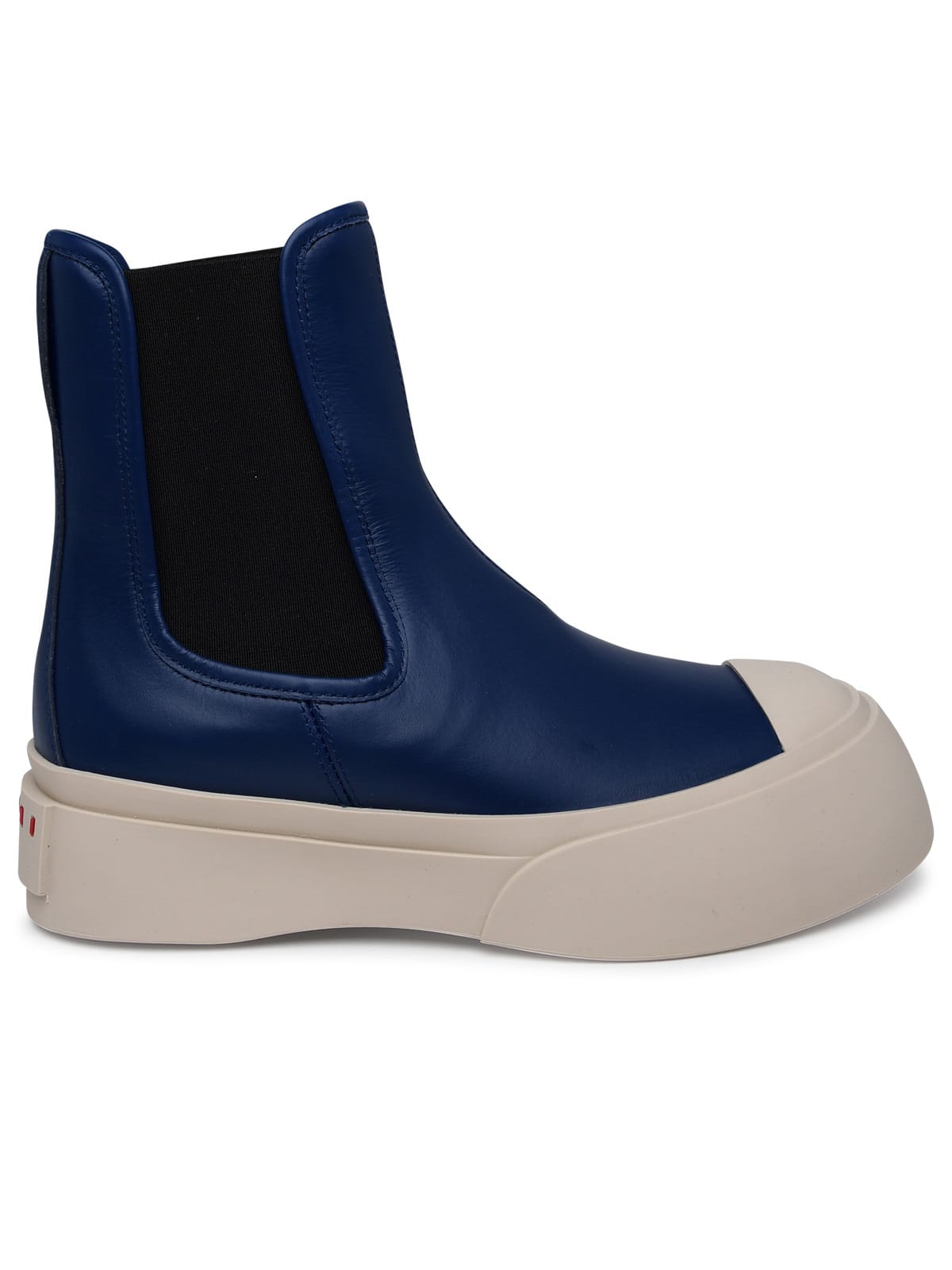 pablo Blue Nappa Leather Ankle Boots
