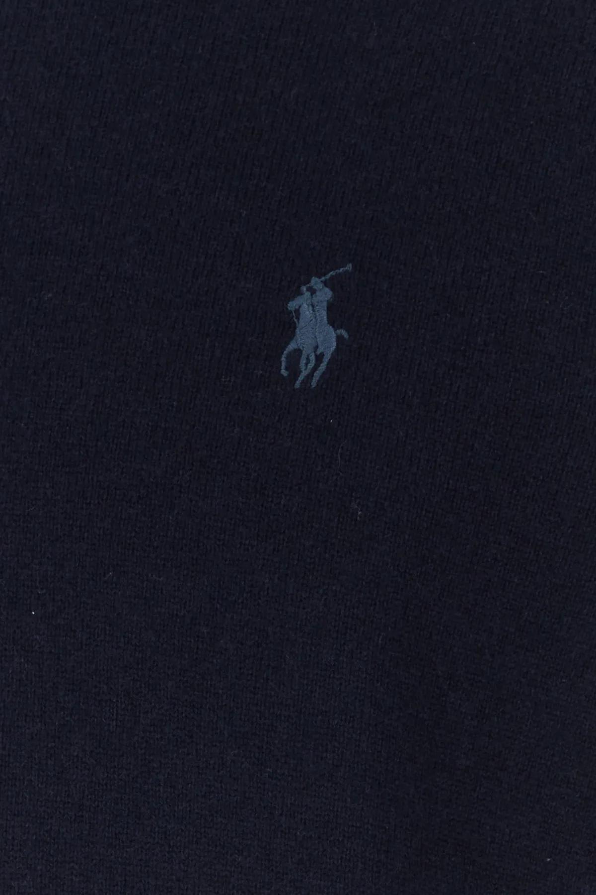 Shop Polo Ralph Lauren Midnight Blue Wool Sweater