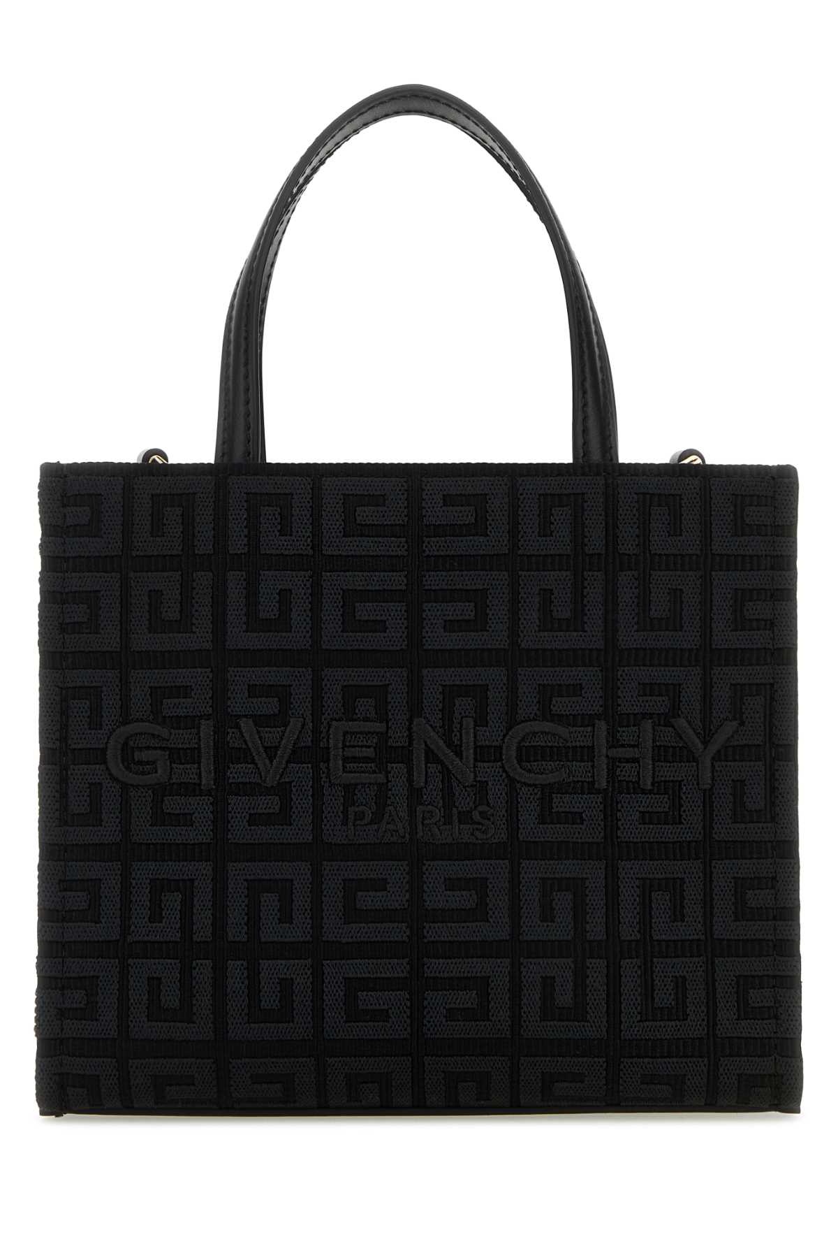 Shop Givenchy Black Canvas G-tote Handbag