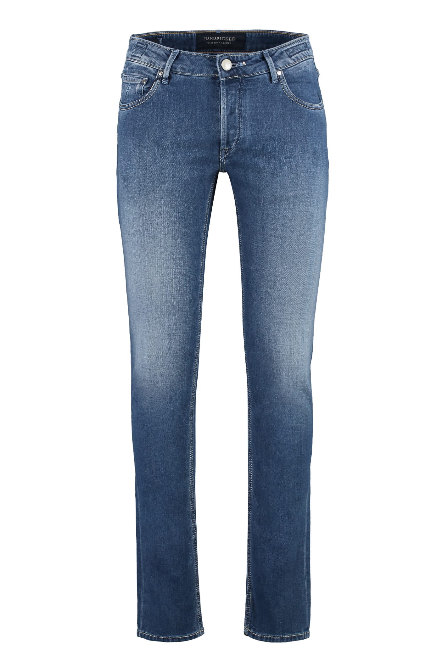 Shop Hand Picked Orvieto Slim Fit Jeans In Denim