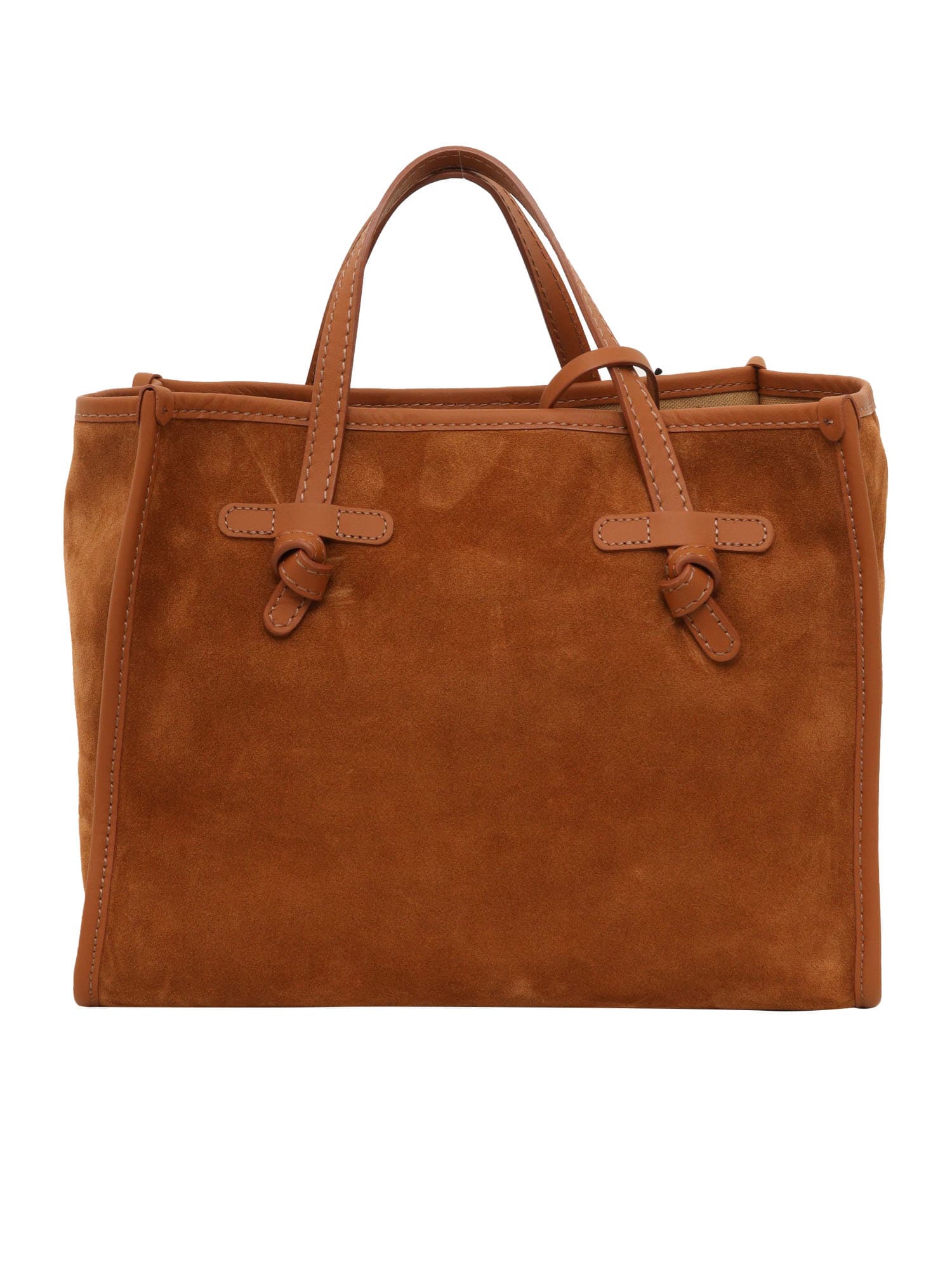 Leather And Fabric Bag