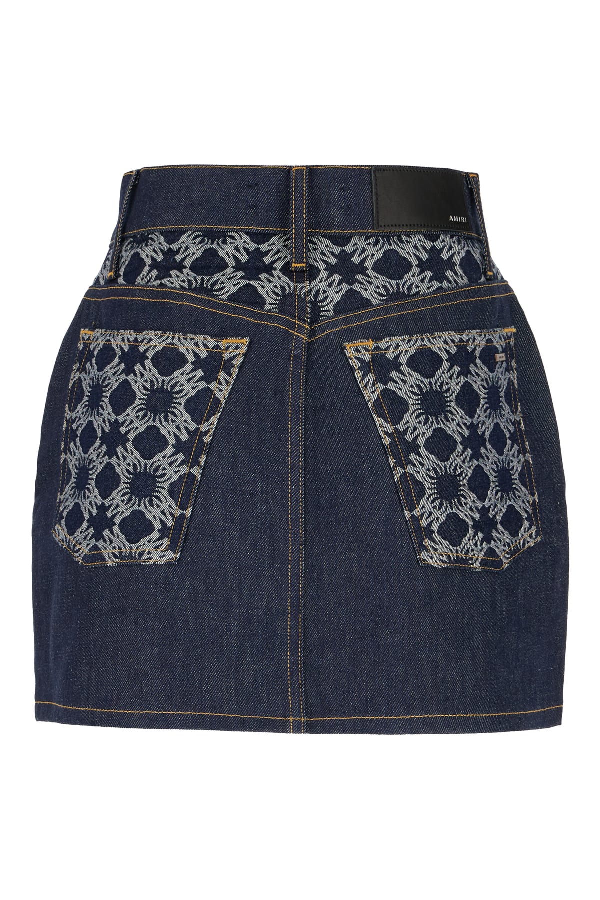 AMIRI BLUE DENIM MINI SKIRT 