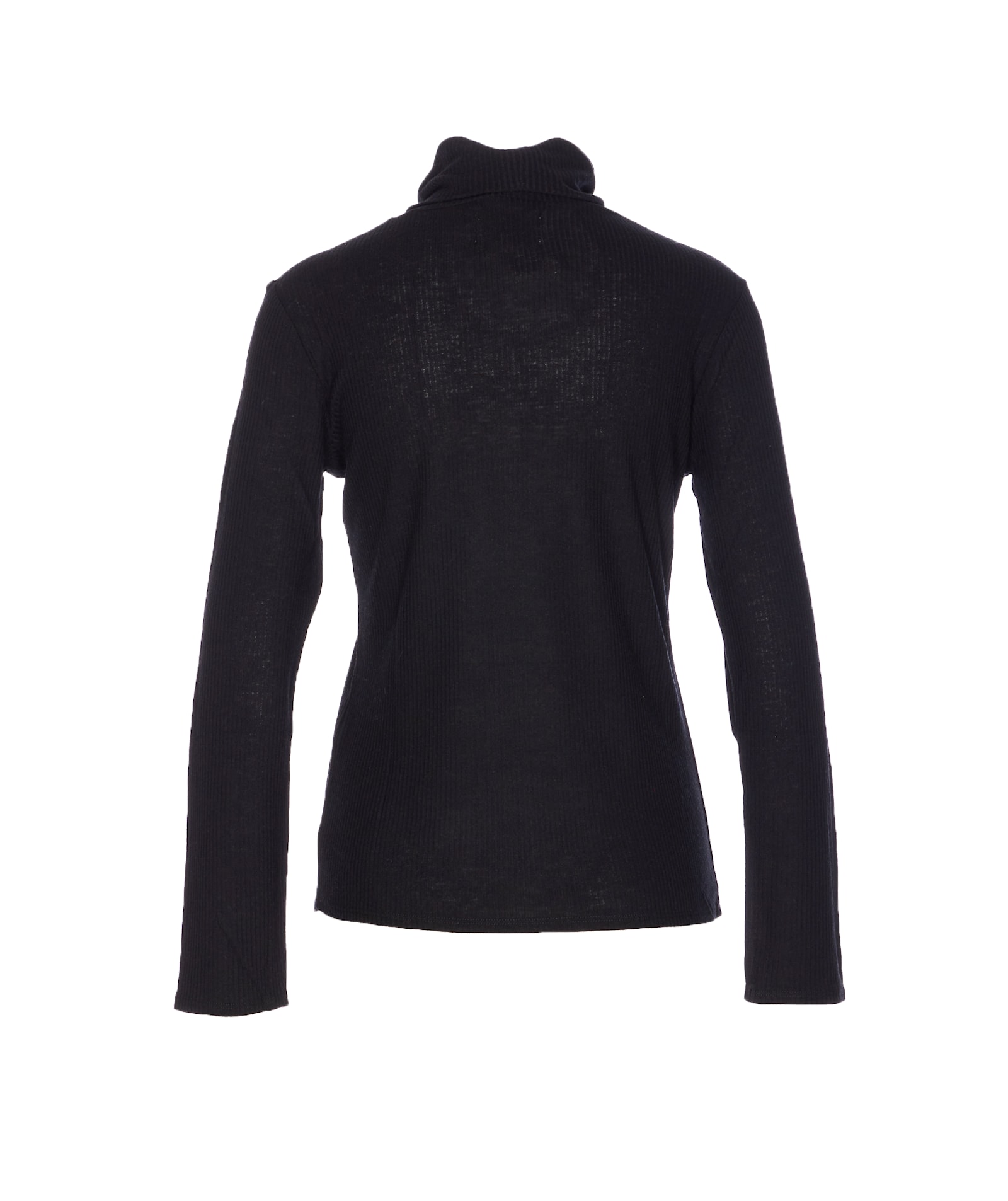 Loulou Studio Gallinara Long Sleeves Top In Black
