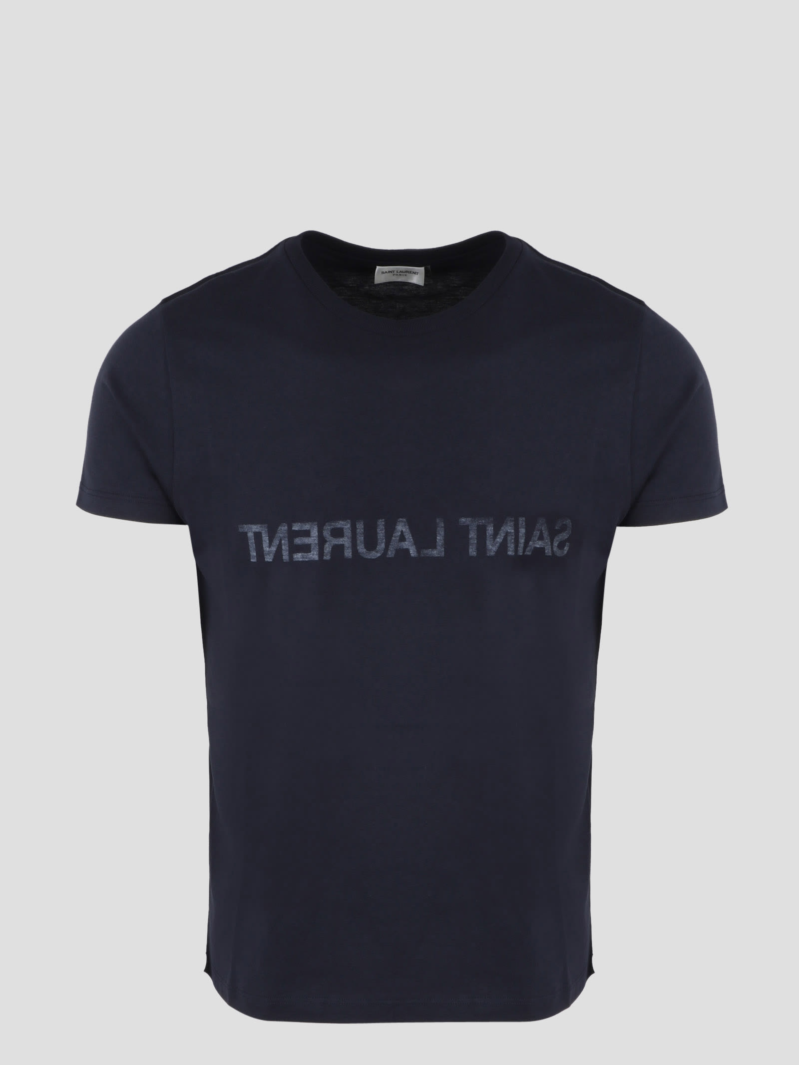 Saint Laurent Reverse T-shirt In Blue | ModeSens