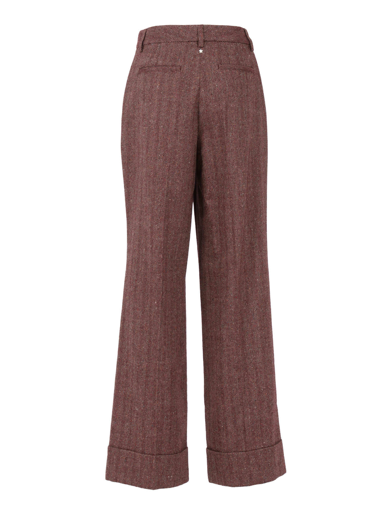 Lorena Antoniazzi Wide-leg Pants With Tailored Fit In Brown