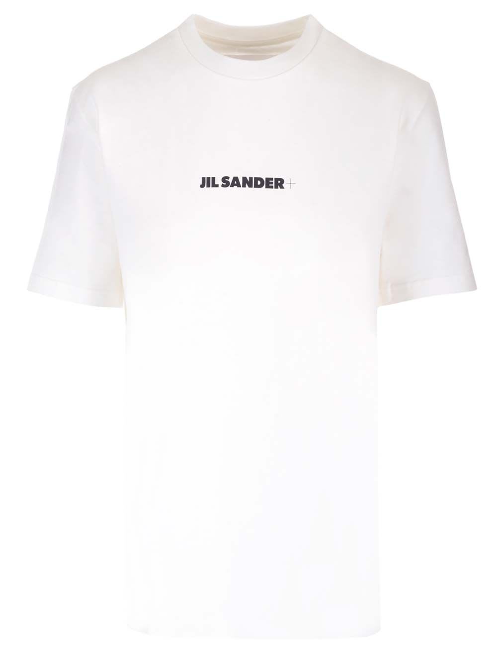 Shop Jil Sander Signature T-shirt In White