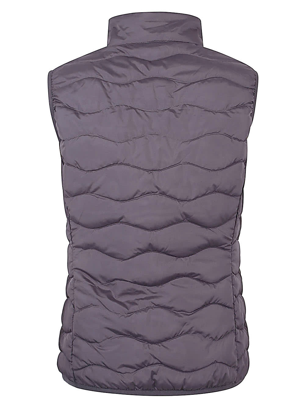 Ea7 Logo Down Vest In Purple