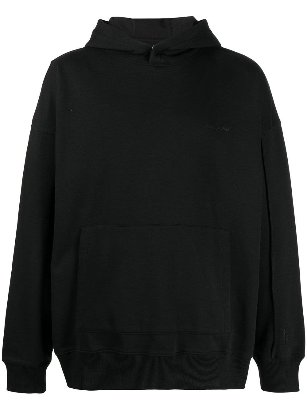 A-COLD-WALL* DISSECTION HOODIE IN BLACK JERSEY,11806101