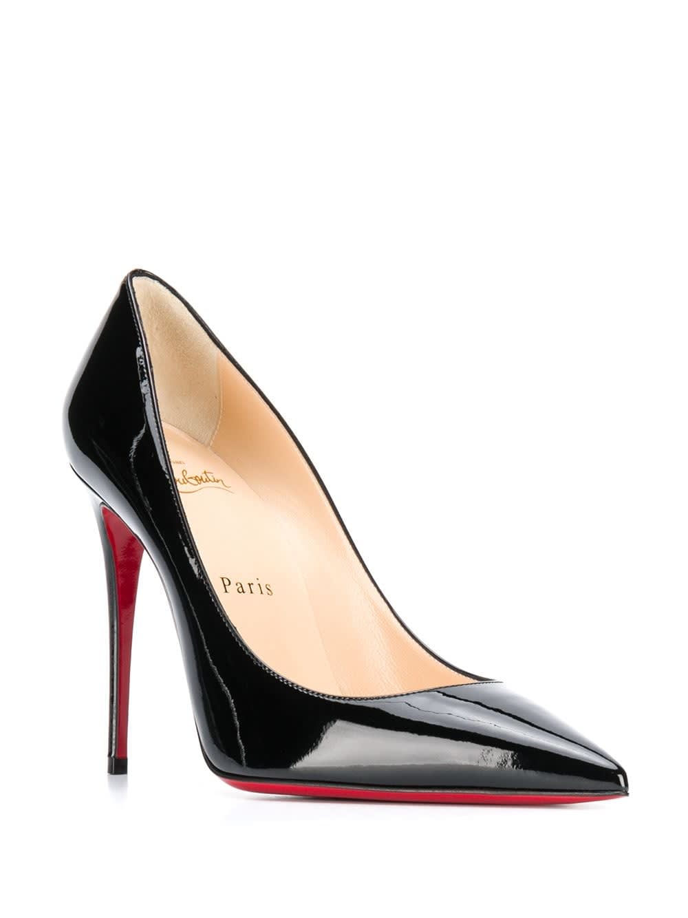 Christian Louboutin Kate Patent Leather Pumps In Multi
