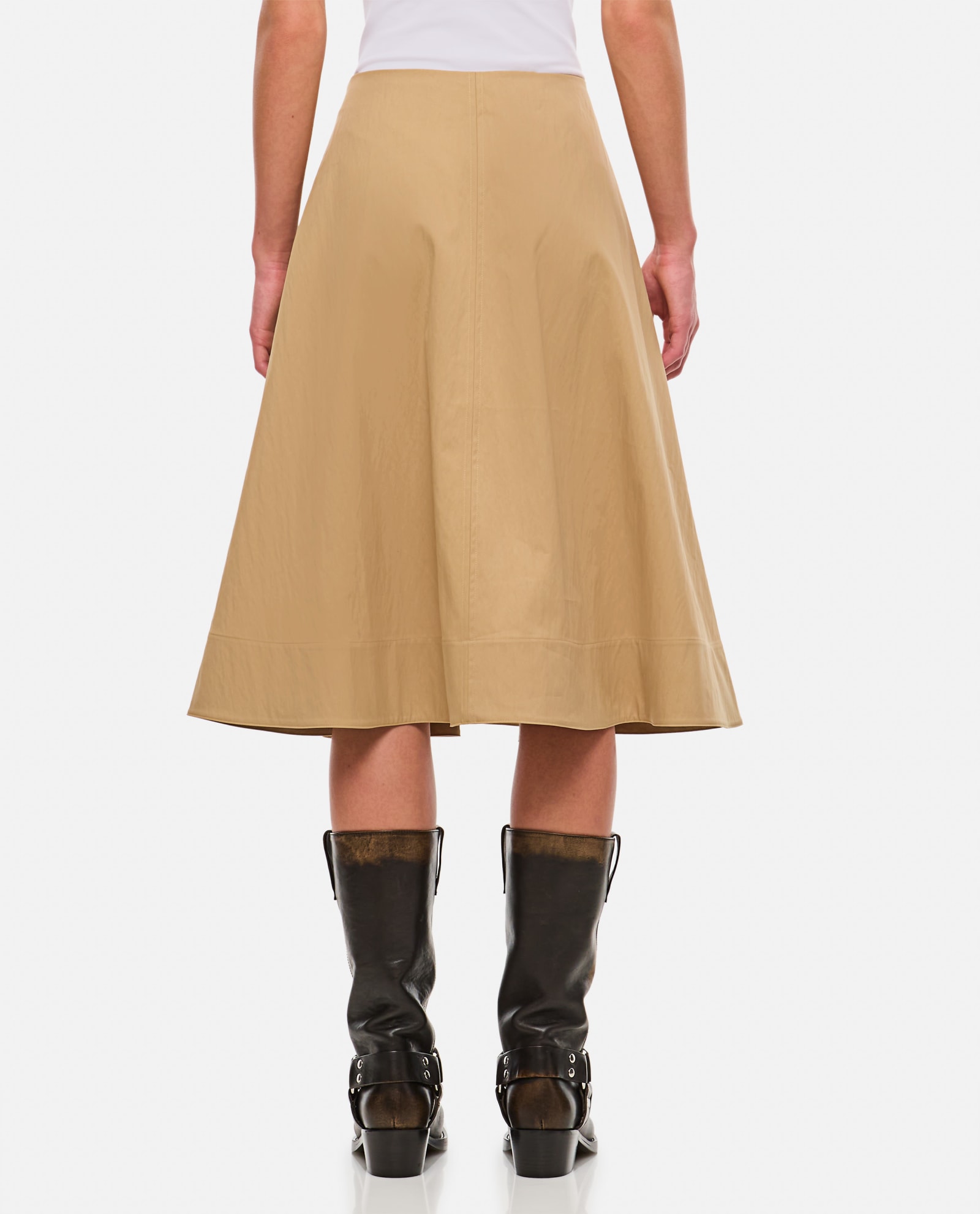 KHAITE RENTA MIDI SKIRT
