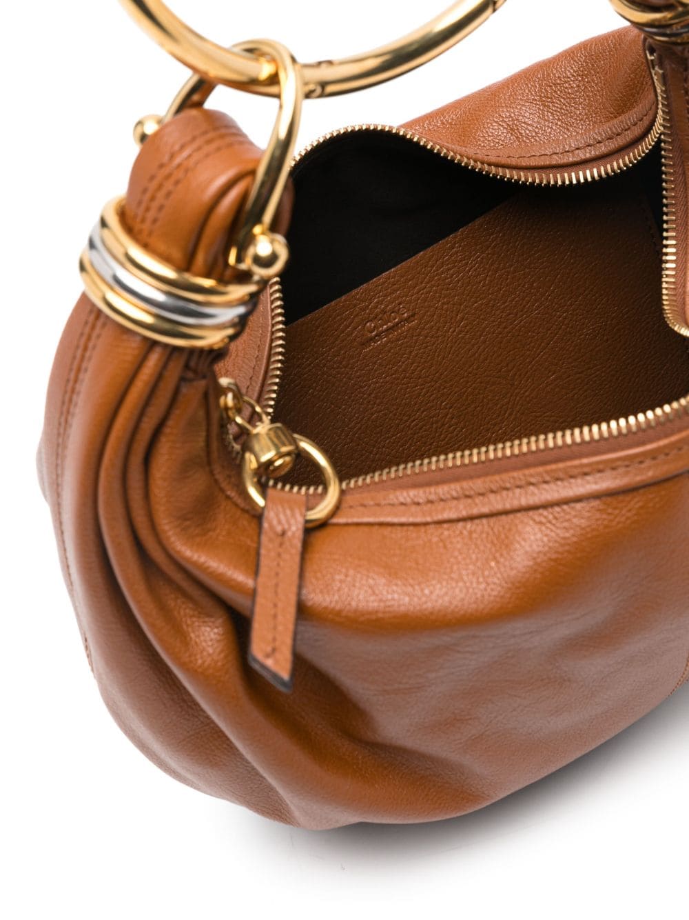 Shop Chloé Small Hobo Bag In M Clay Brown