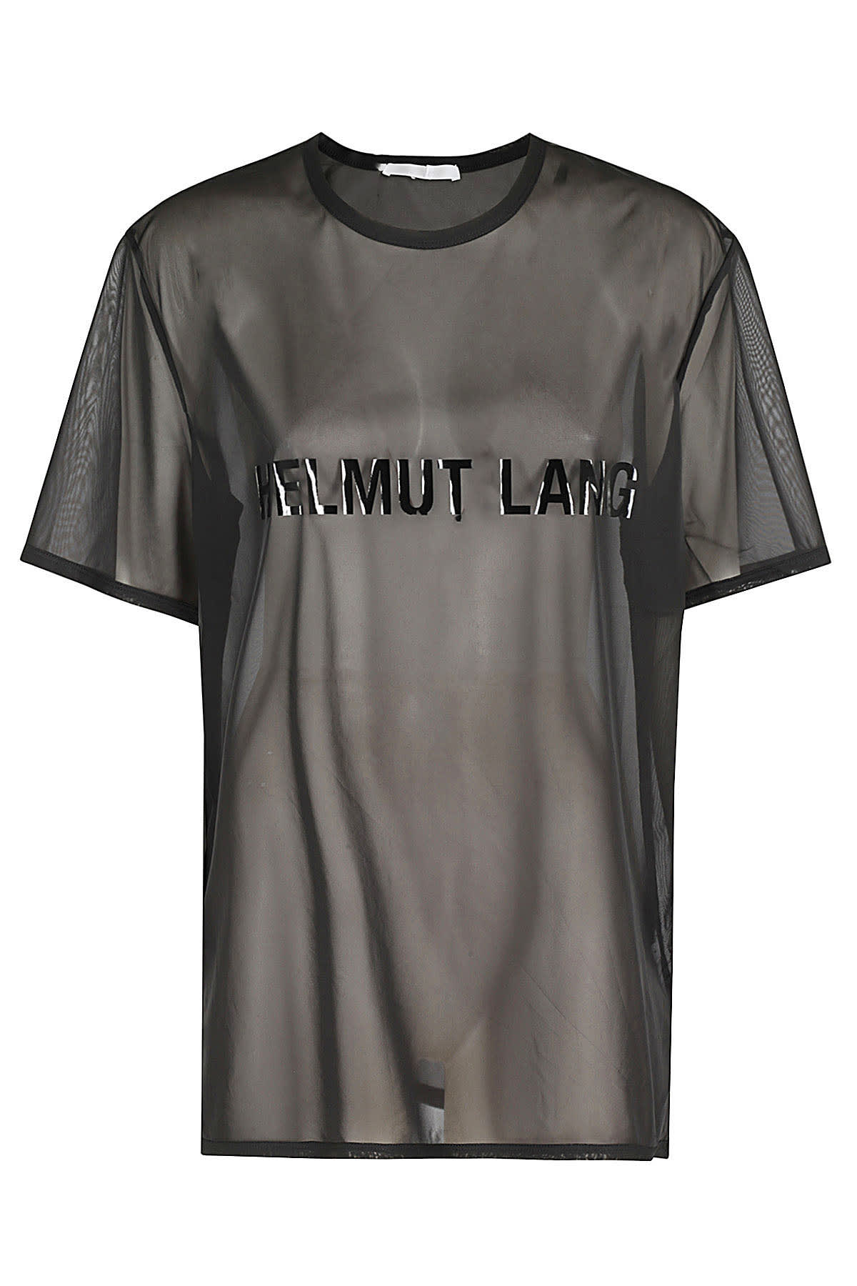 Shop Helmut Lang Logo Tee In Black