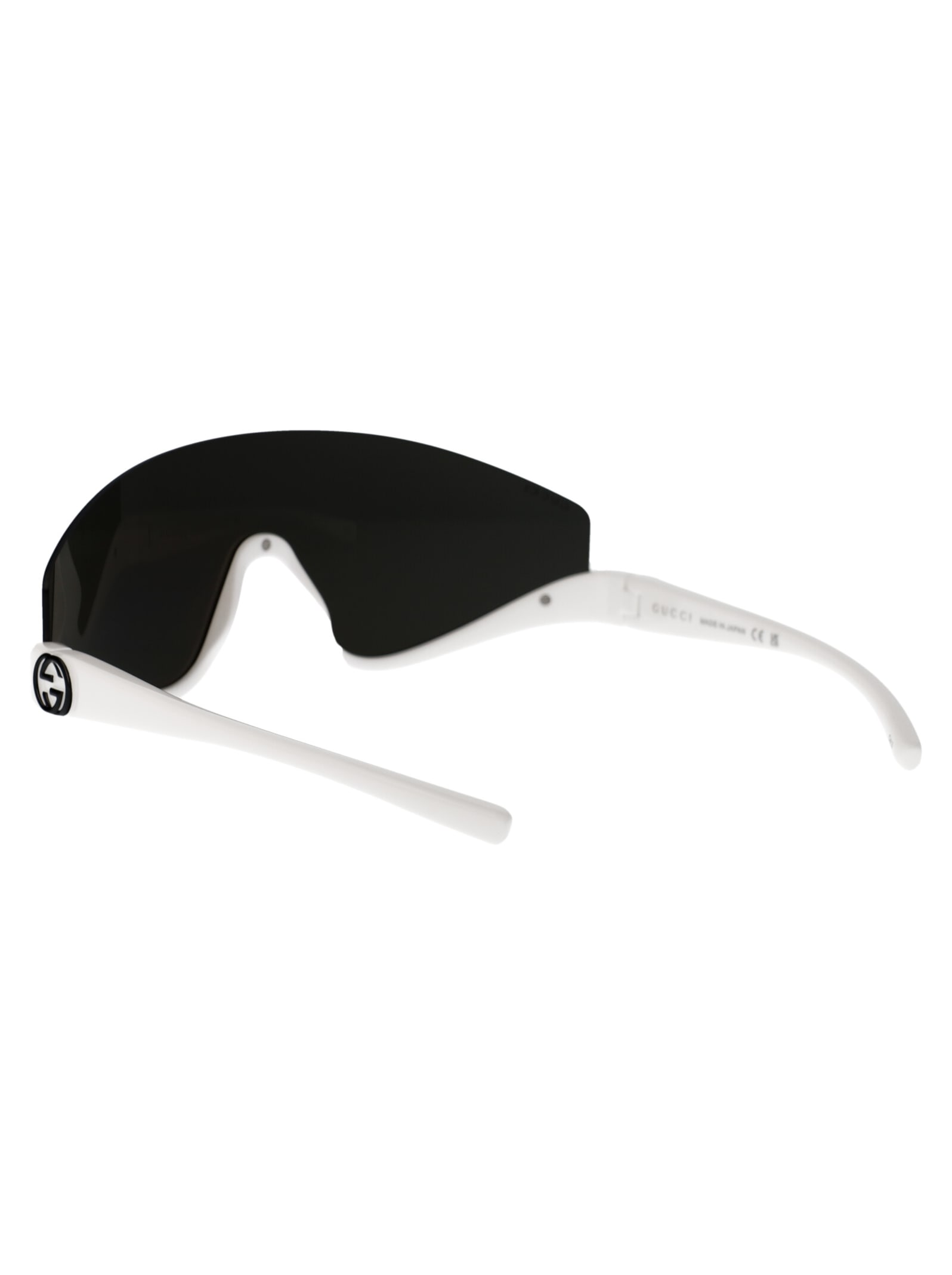 Shop Gucci Gg1650s Sunglasses In 007 White White Grey