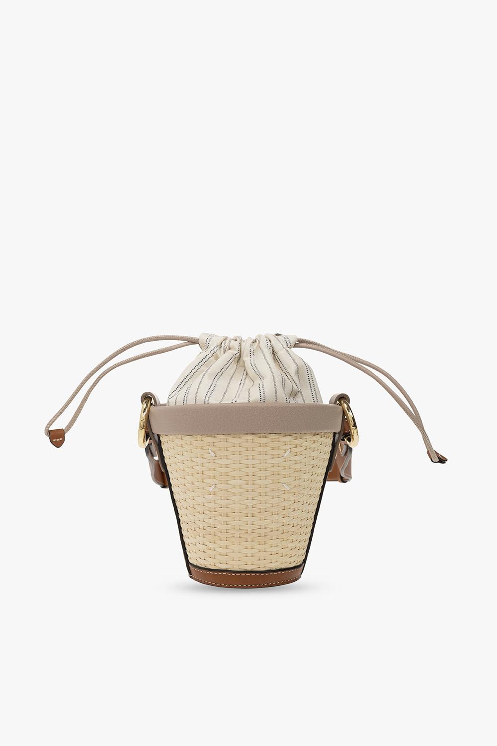 Shop Maison Margiela Shoulder Bag In Beige