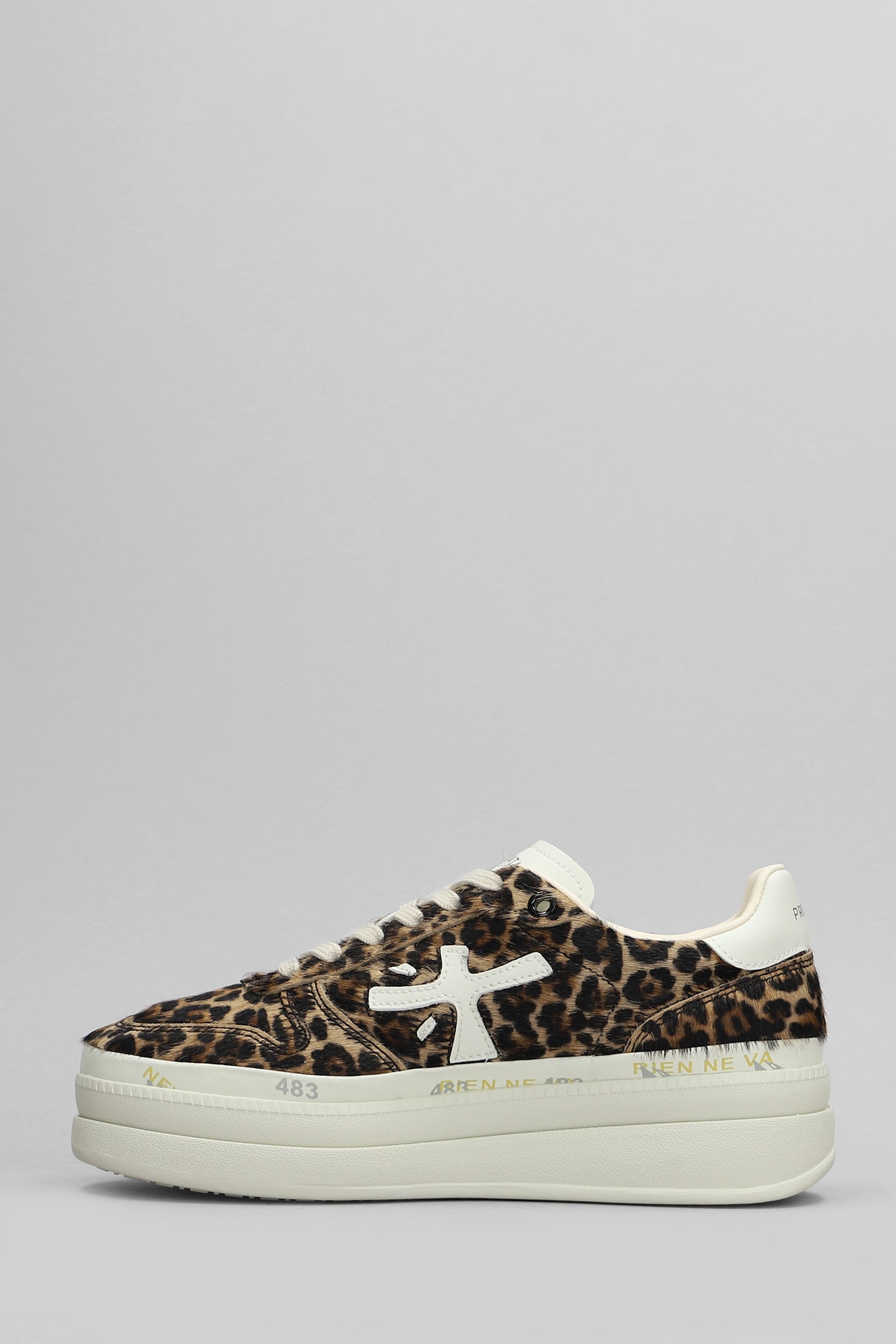 Shop Premiata Micol Sneakers In Animalier Pony Skin