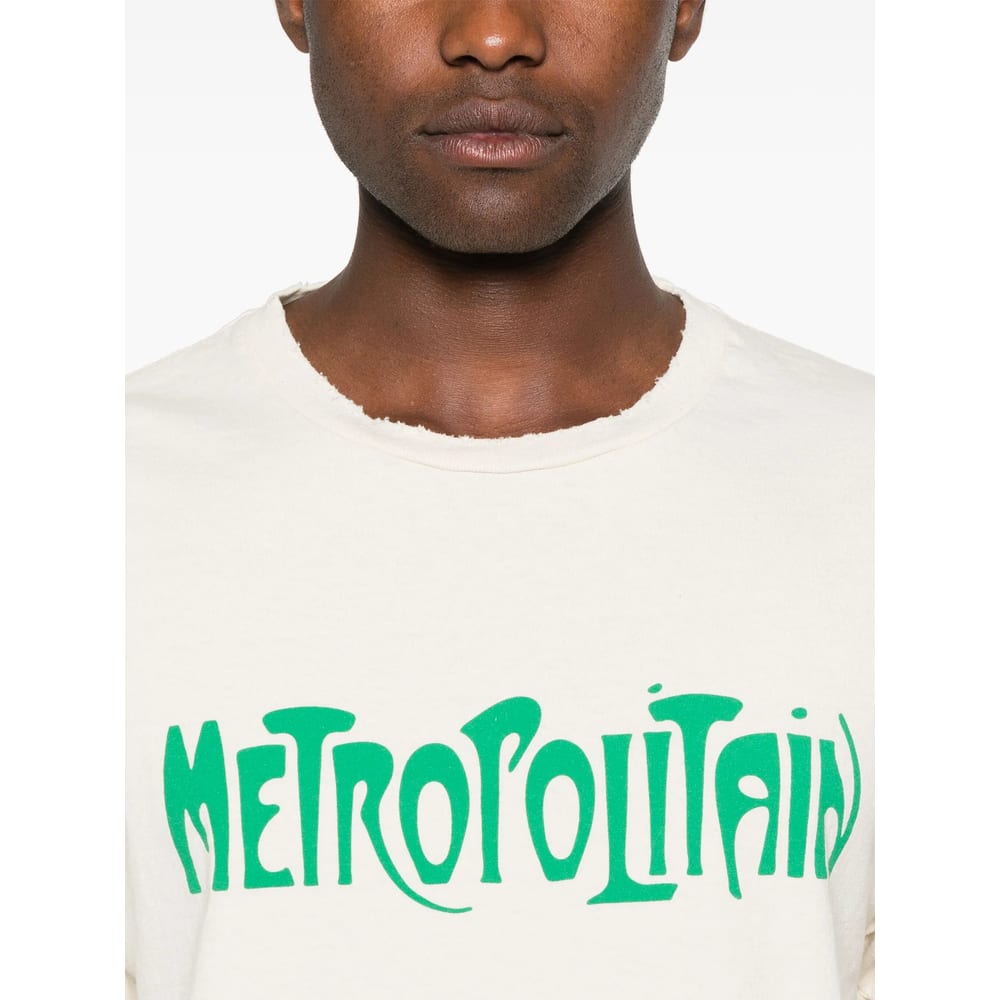 Gallery Dept. Graphic Print Crew Neck Short Sleeve T-shirt In Neutral