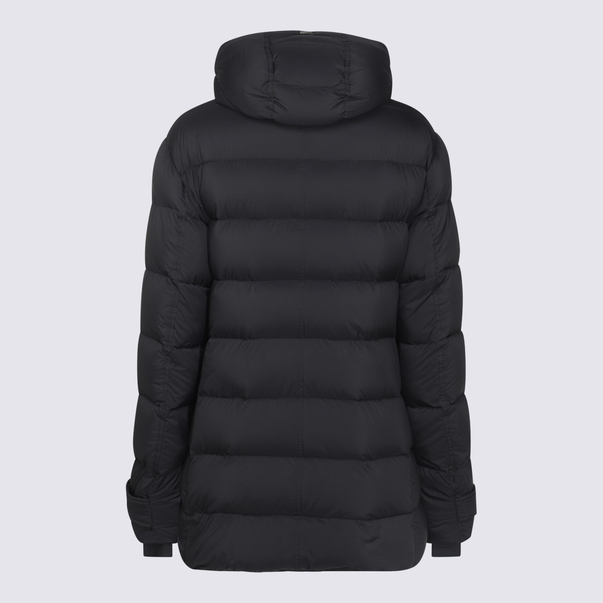 Shop Herno Black Down Jacket