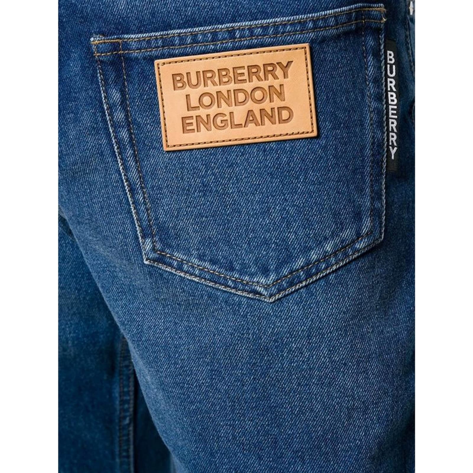 Shop Burberry Back-to-front Jeans In Blue
