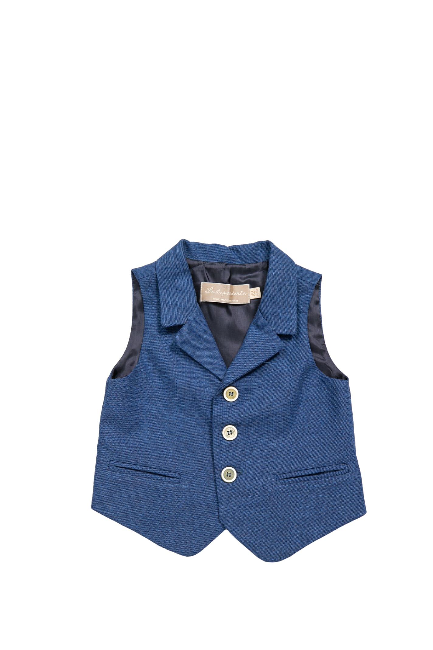 La Stupenderia Kids' Cotton And Linen Vest