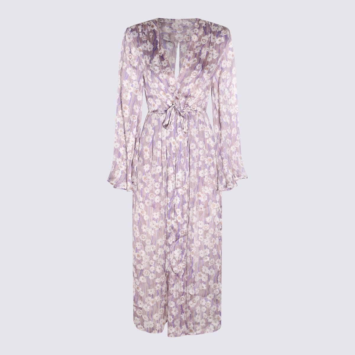 Shop Sabina Musayev Lilac Print Long Dress