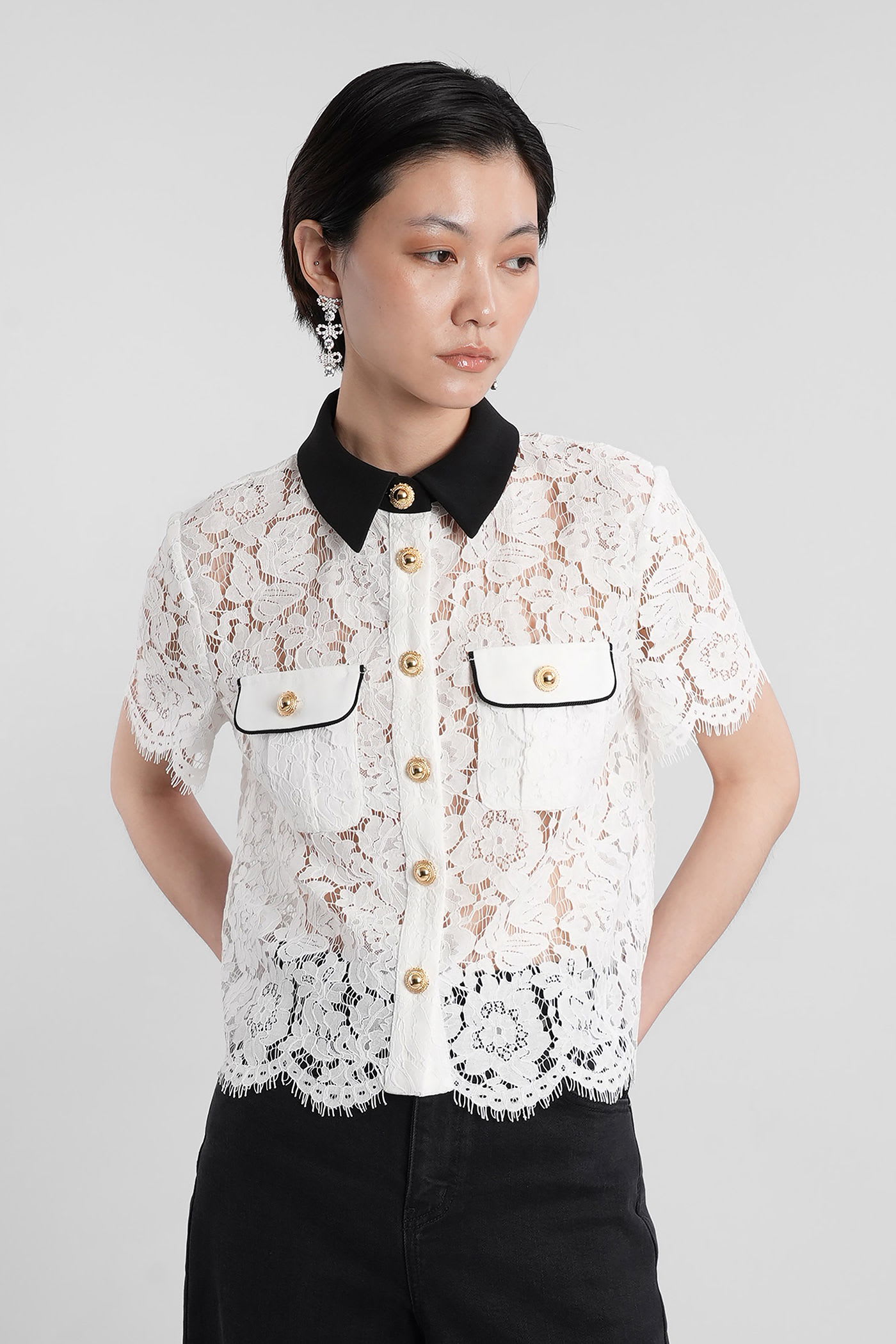 Topwear In White Polyamide