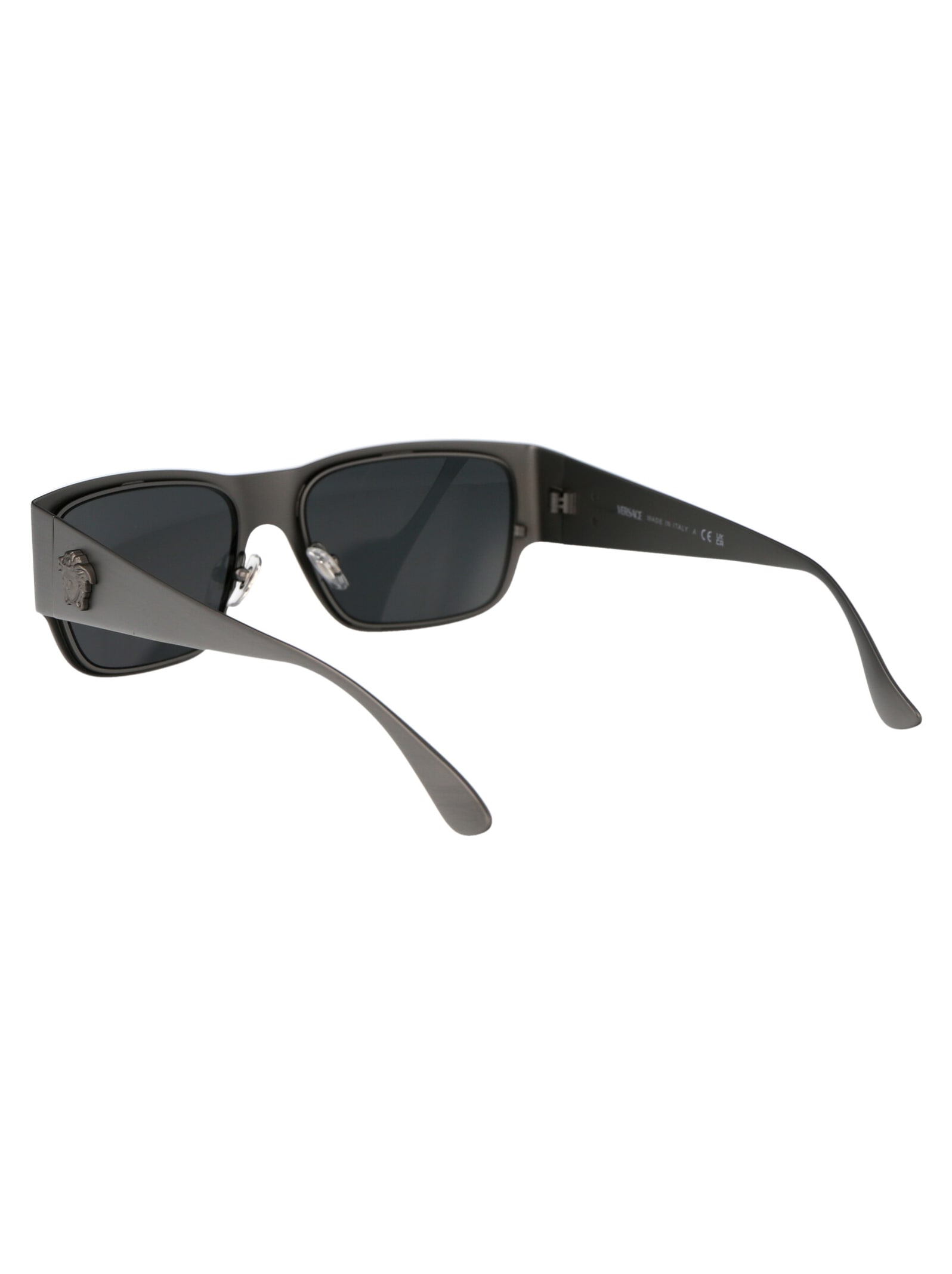 Shop Versace 0ve2262 Sunglasses In 126287 Gunmetal