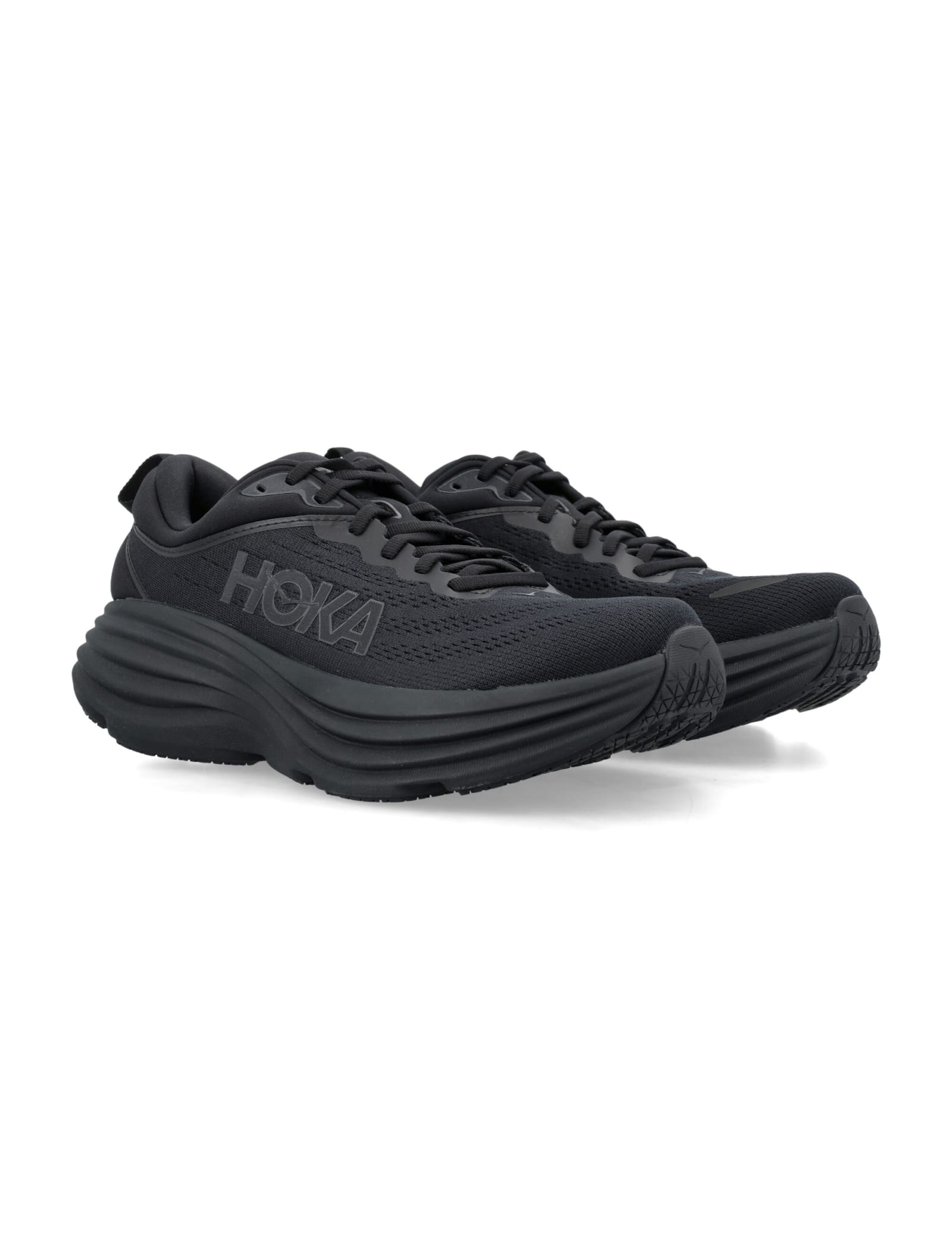 Shop Hoka M Bondi 8 Sneaker In Black