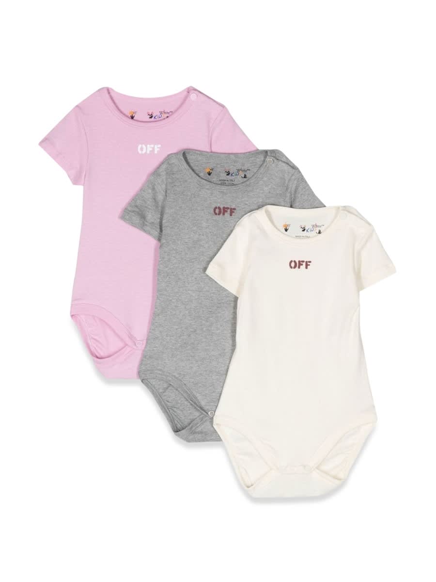 Shop Off-white Off Stamp 3-pack Body S/s In Multicolour