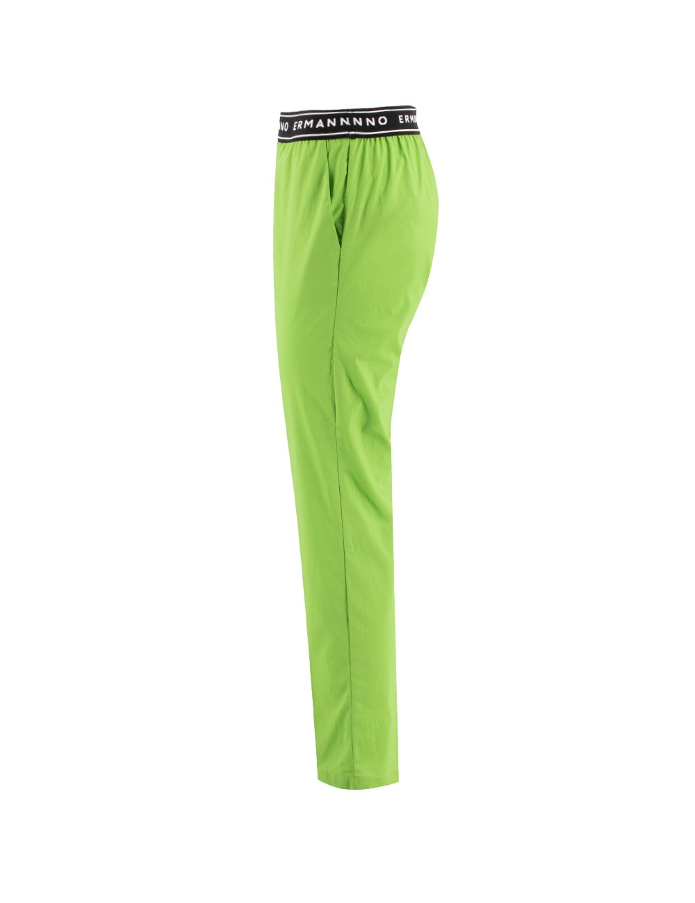 Shop Ermanno Firenze Trousers In Green Black White